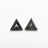 0.47cttw 2pc 5.08x4.45x1.50mm 5.21x4.62x2.20mm Triangle Rosecut Matching Pair 24449-01-Staghead Designs