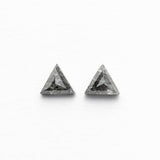 0.39cttw 4.10x3.52x2.03mm 4.09x3.56x2.18mm Triangle Rosecut Matching Pair 24468-01-Staghead Designs