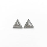 0.27cttw 4.03x3.49x1.91mm 4.08x3.40x1.37mm Triangle Rosecut Matching Pair 24472-01-Staghead Designs