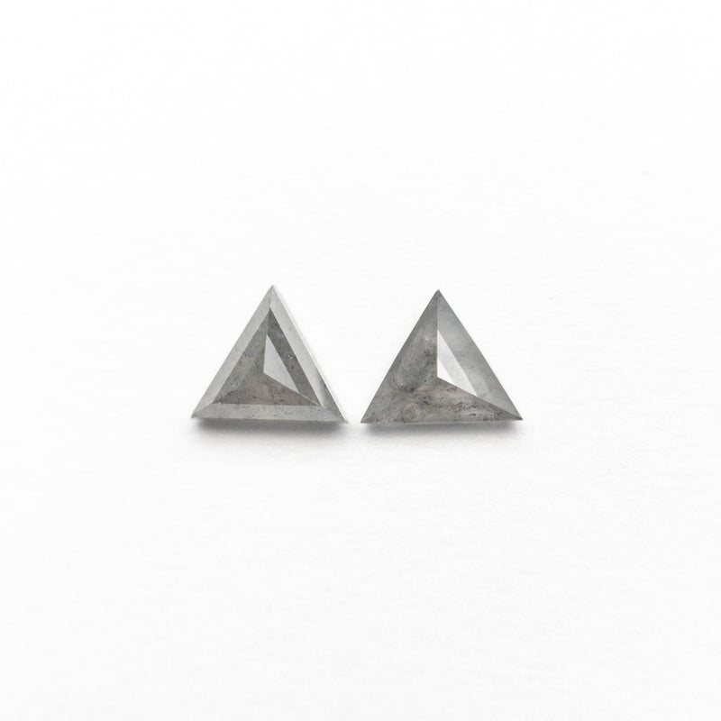 0.27cttw 4.03x3.49x1.91mm 4.08x3.40x1.37mm Triangle Rosecut Matching Pair 24472-01-Staghead Designs