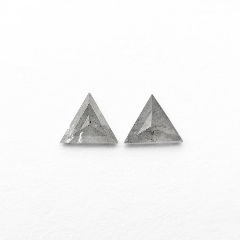 0.25cttw 2pc 4.00x3.52x1.75mm 4.08x3.40x1.46mm Triangle Rosecut Matching Pair 24487-01-Staghead Designs