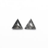 0.25cttw 2pc 3.54x4.06x1.51mm 4.31x3.59x1.54mm Triangle Rosecut Matching Pair 24488-01-Staghead Designs