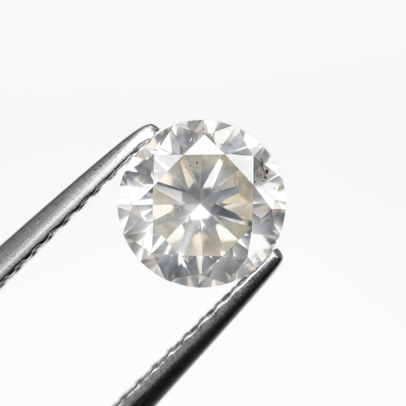 1.05ct 6.38x6.35mm SI2 Fancy Grey Round Brilliant 24514-06-Staghead Designs