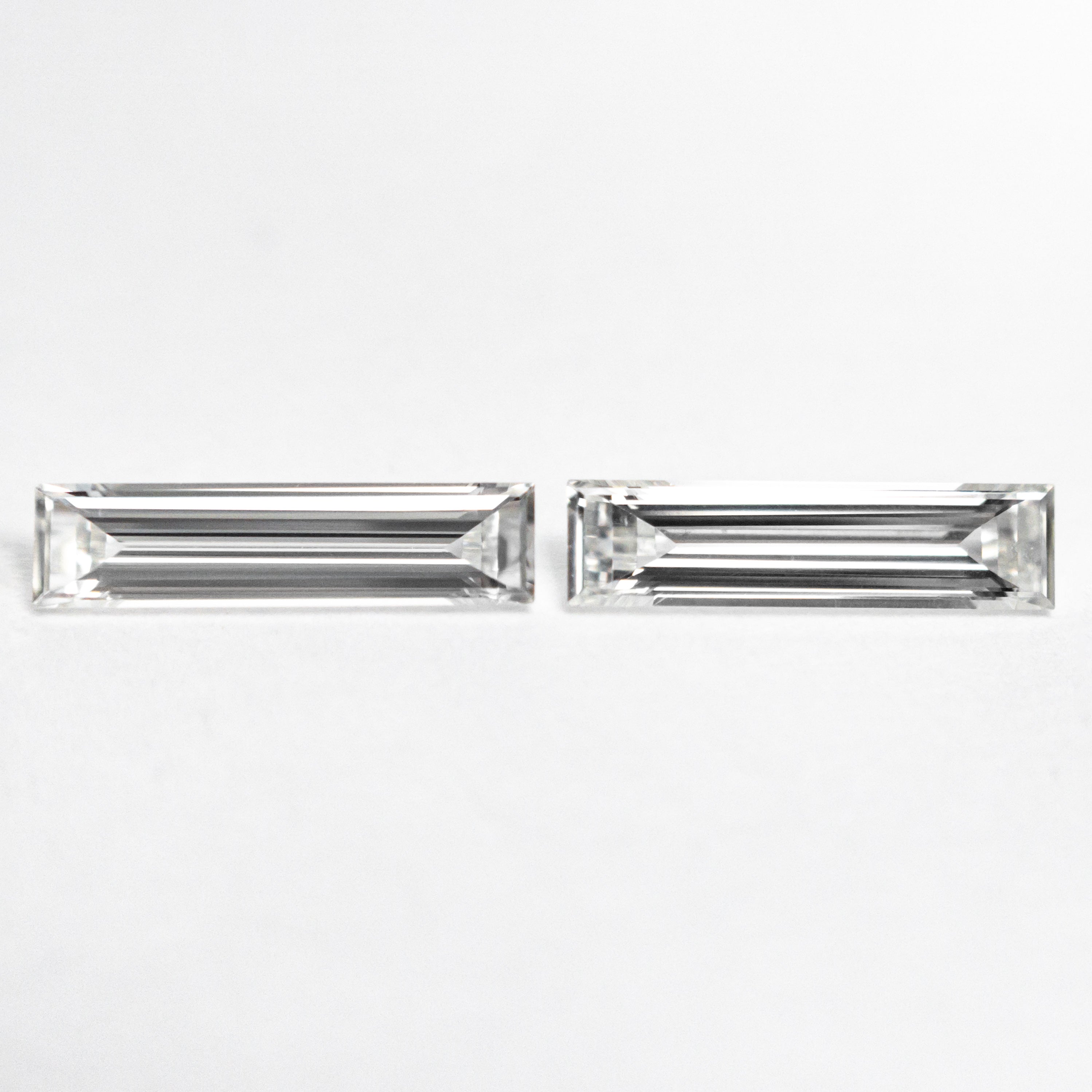 0.43cttw 2pc 8.07x1.98x1.22mm 8.07x2.05x1.29mm VS G Baguette Step Cut Matching Pair 24701-01-Staghead Designs
