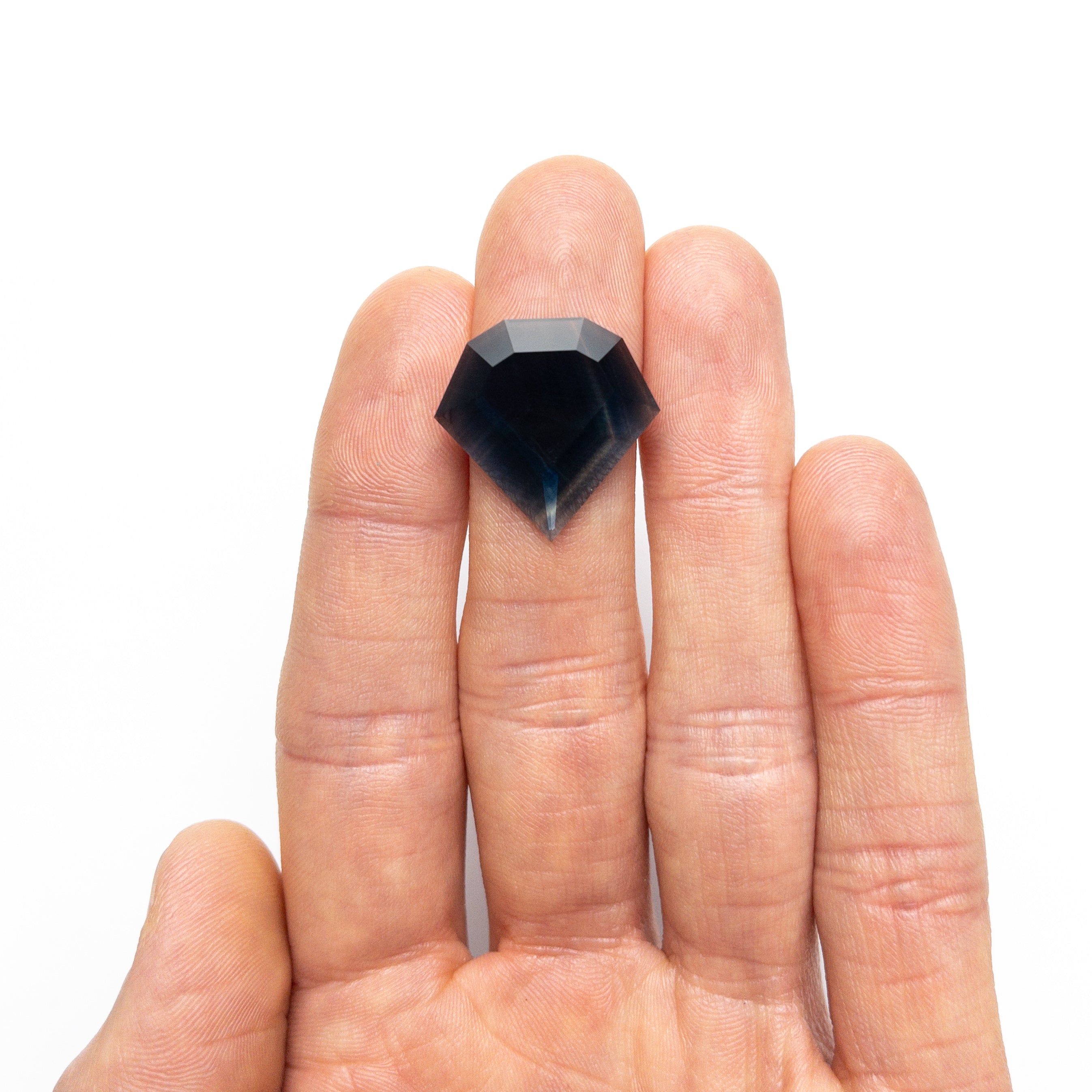 12.14ct 21.90x22.15x2.98mm Shield Portrait Cut Sapphire 24839-01-Staghead Designs