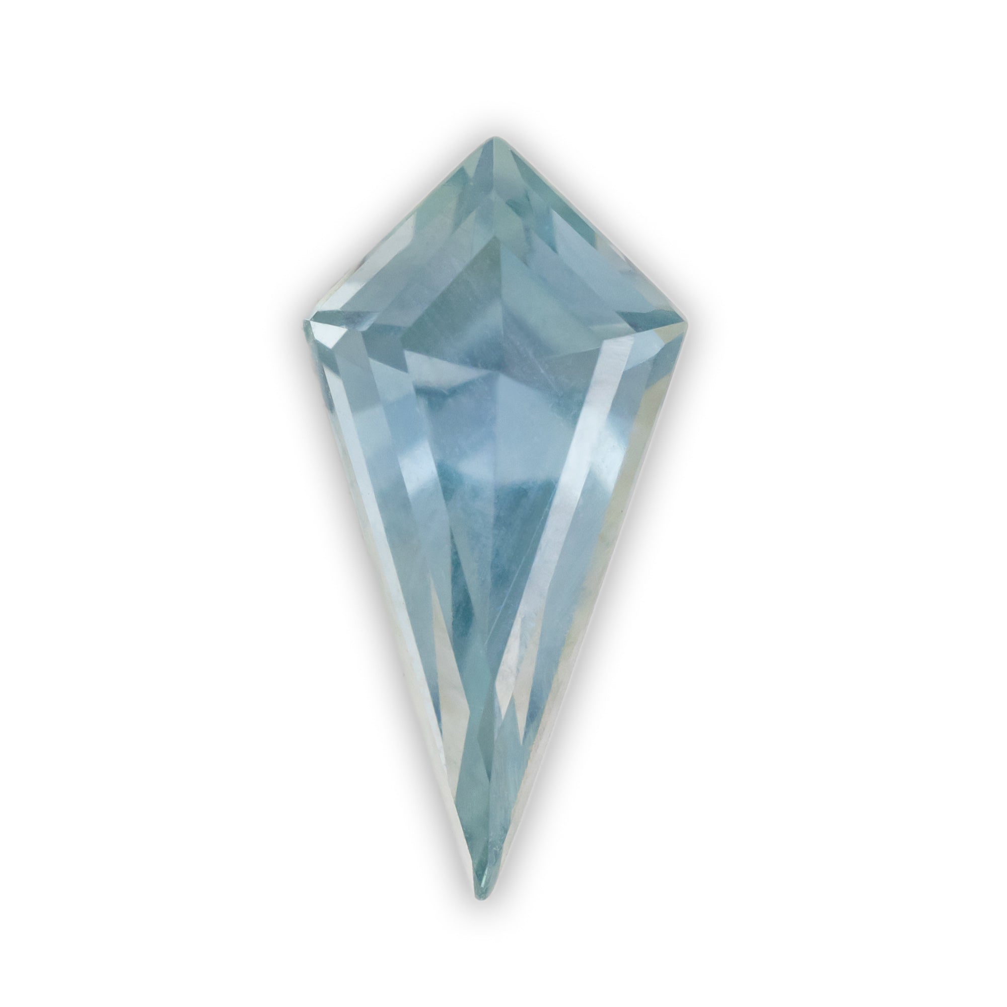 0.97ct 10.03x5.01x3.50mm KITE CUT NATURAL LIGHT BLUE MONTANA SAPPHIRE-Staghead Designs