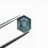 1.32ct 7.00x5.48x3.99mm Hexagon Step Cut Sapphire 25071-02