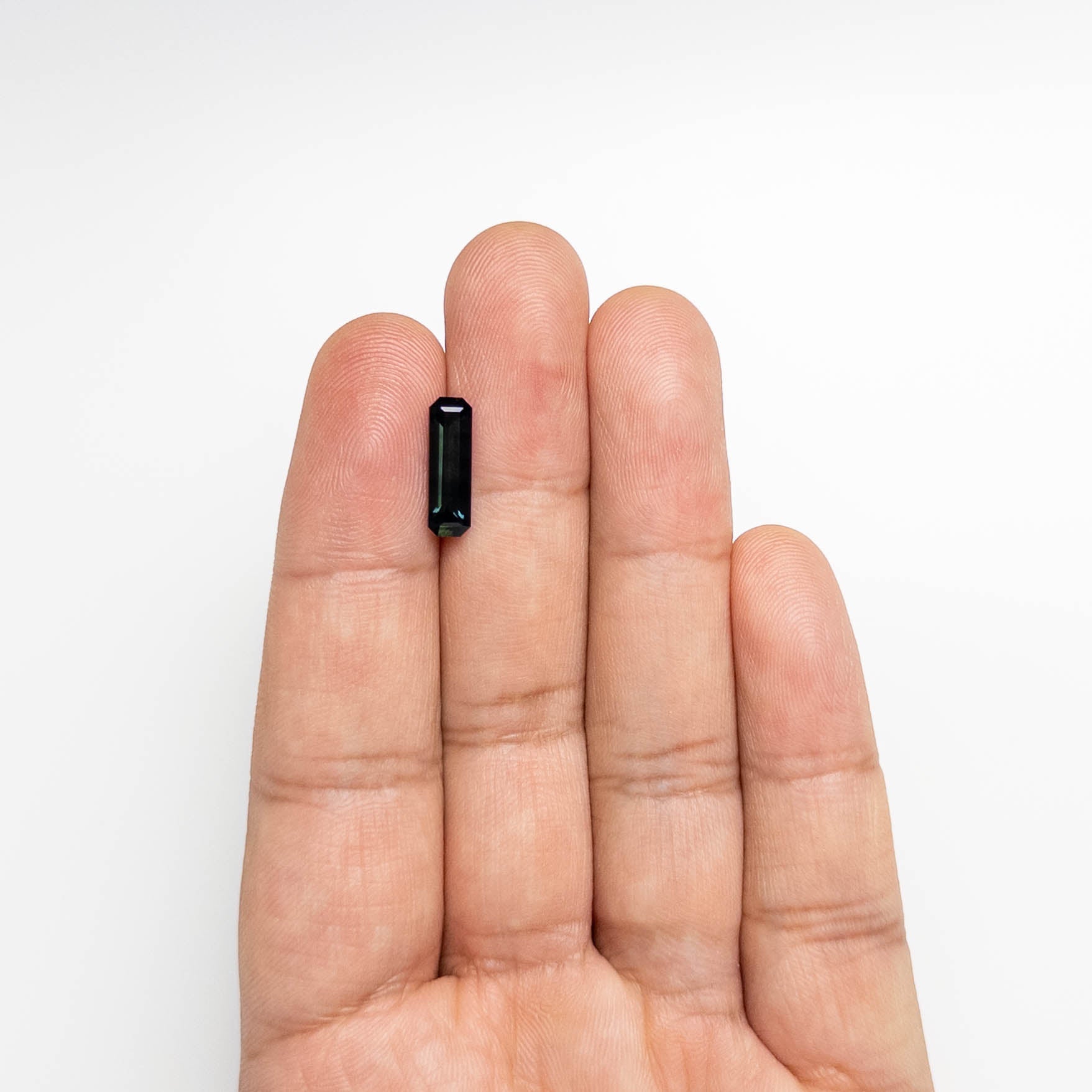 2.39ct 13.97x4.37x3.70mm Cut Corner Rectangle Step Cut Sapphire 25195-01-Staghead Designs