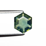 1.58ct 7.54x6.35x3.73mm Hexagon Step Cut Sapphire 25208-02-Staghead Designs