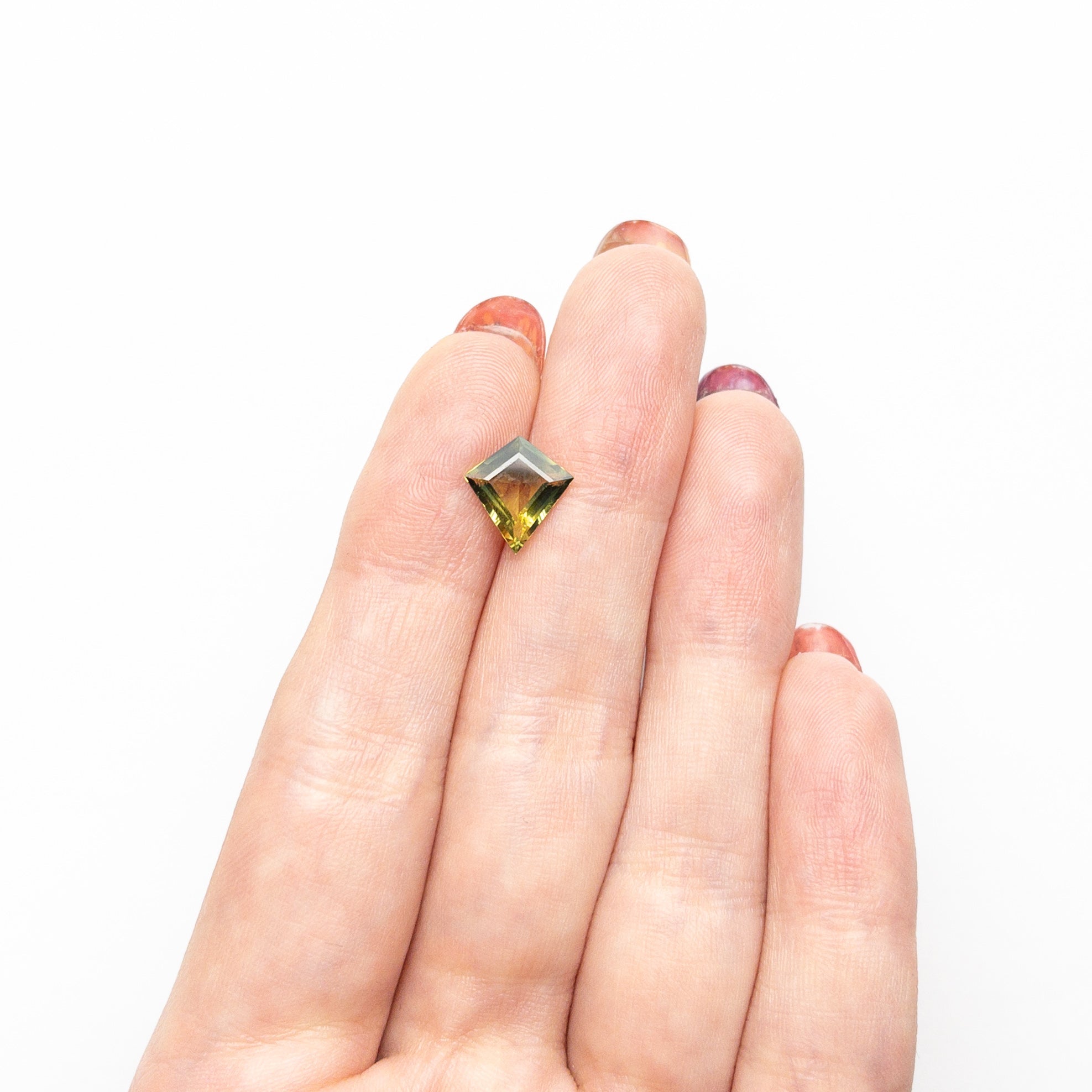 1.66ct 10.06x9.34x3.28mm Kite Step Cut Sapphire 25387-02-Staghead Designs