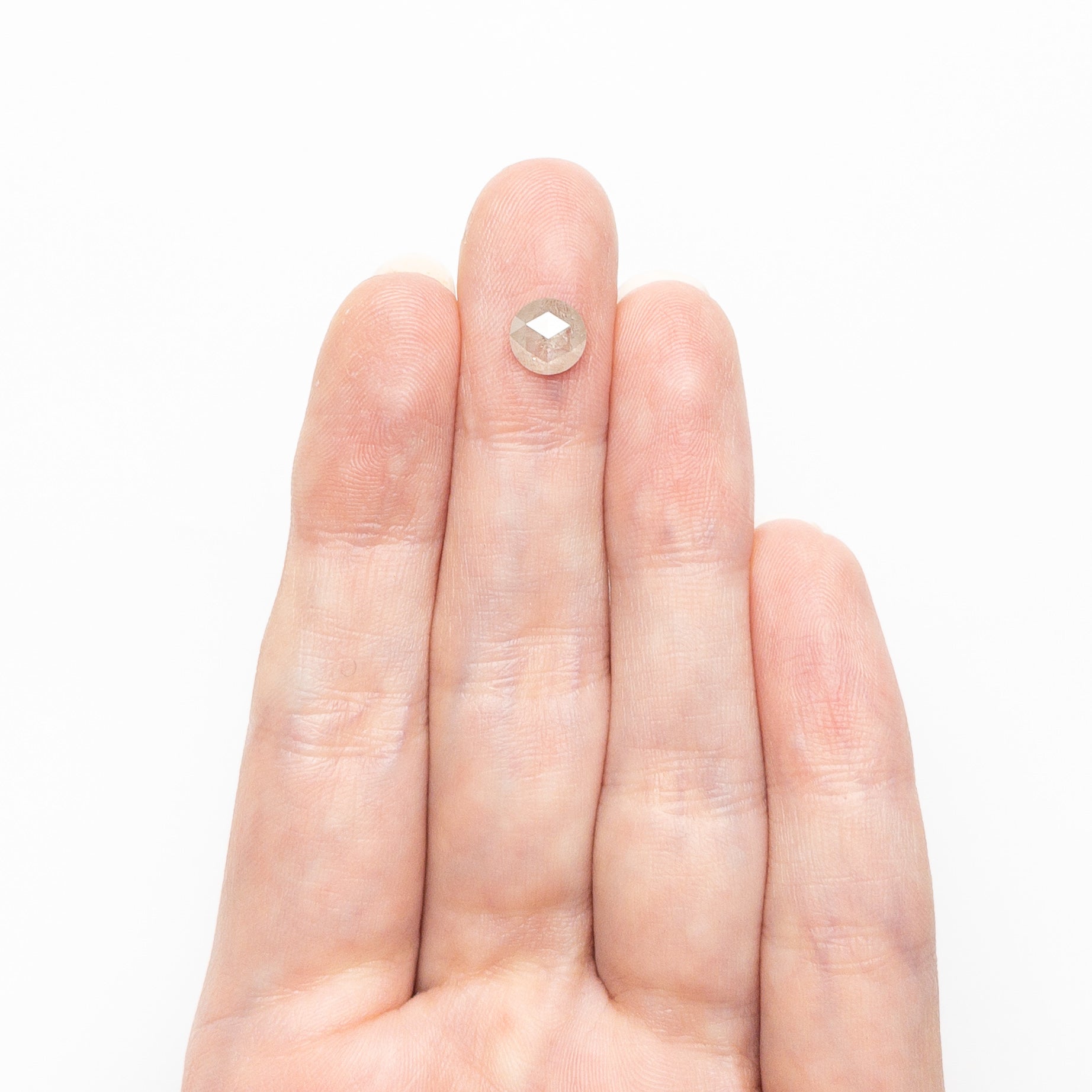 0.91ct 6.40x6.38x2.72mm Round Rosecut 25458-02-Staghead Designs