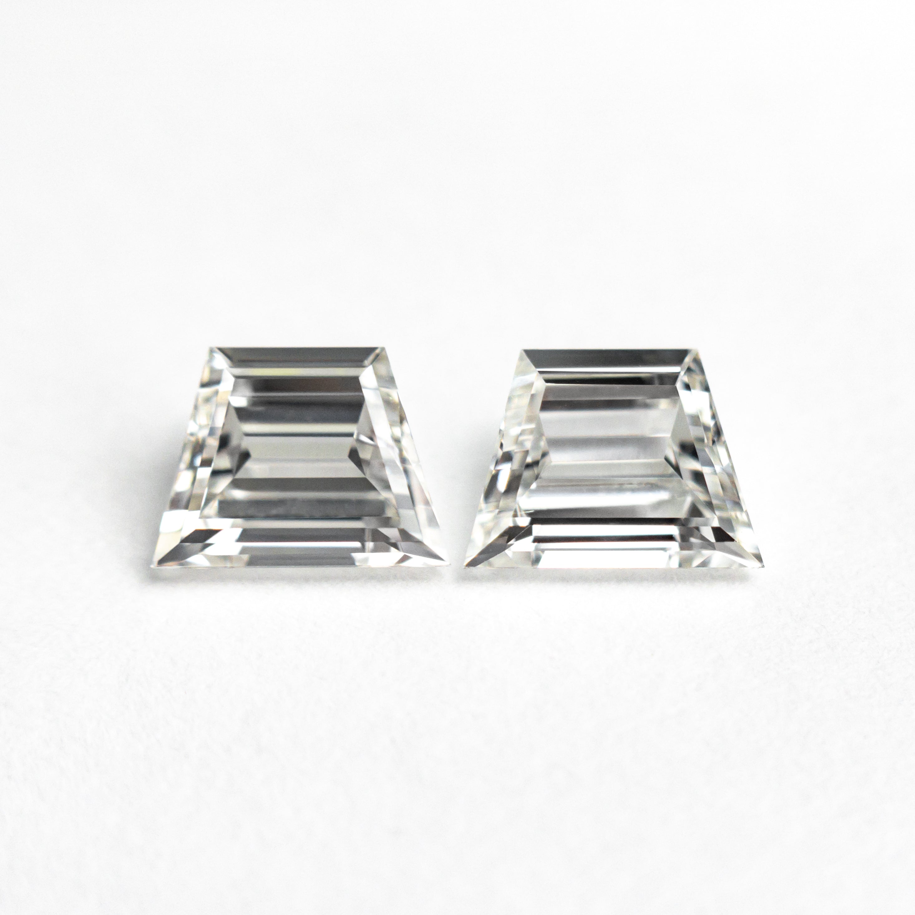1.01cttw 2pc 5.73x4.28x2.53mm 5.83x4.31x2.37mm VVS H Trapezoid Step Cut Matching Pair 25532-01-Staghead Designs