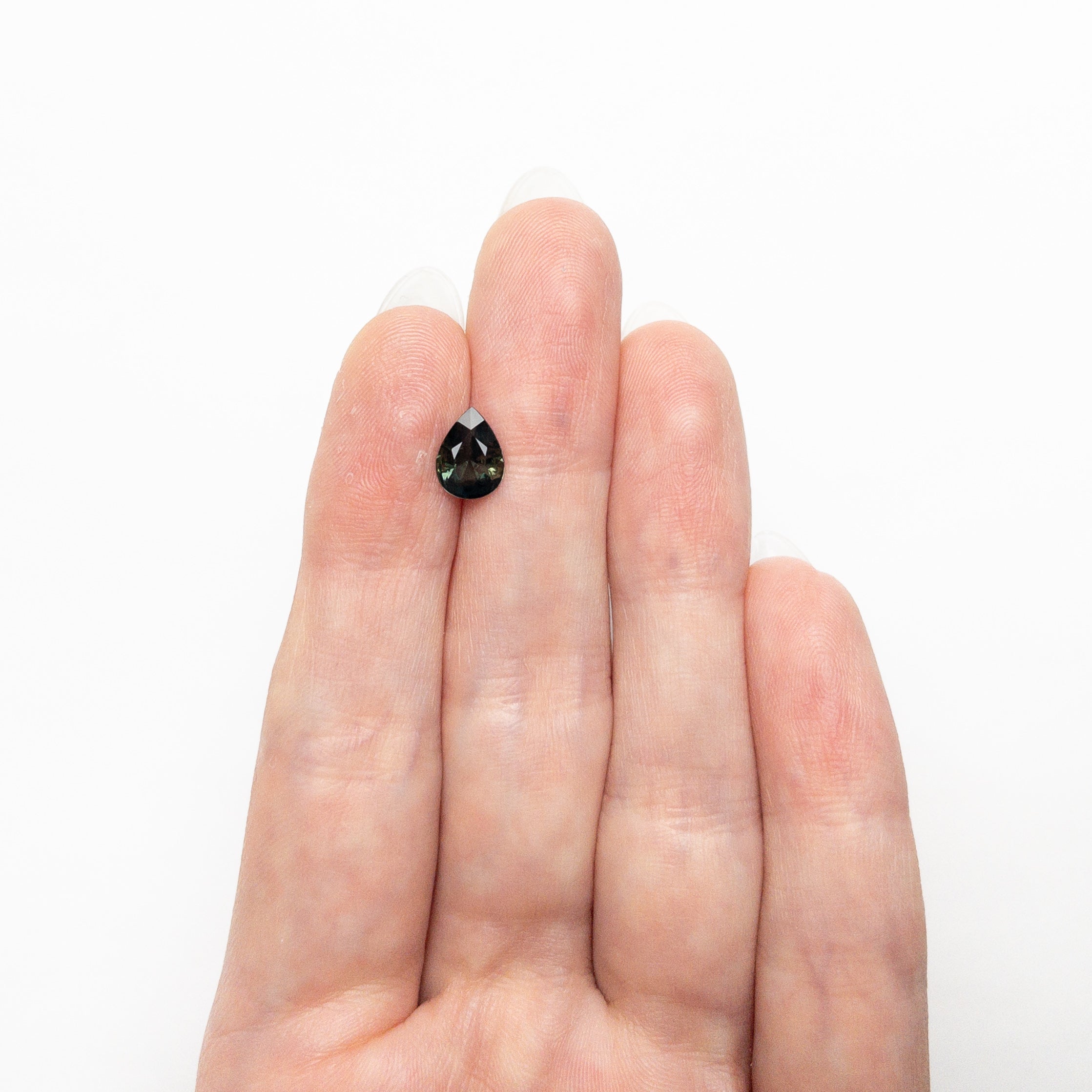 0.96ct 8.09x6.05x3.03mm Pear Brilliant Sapphire 25783-10-Staghead Designs