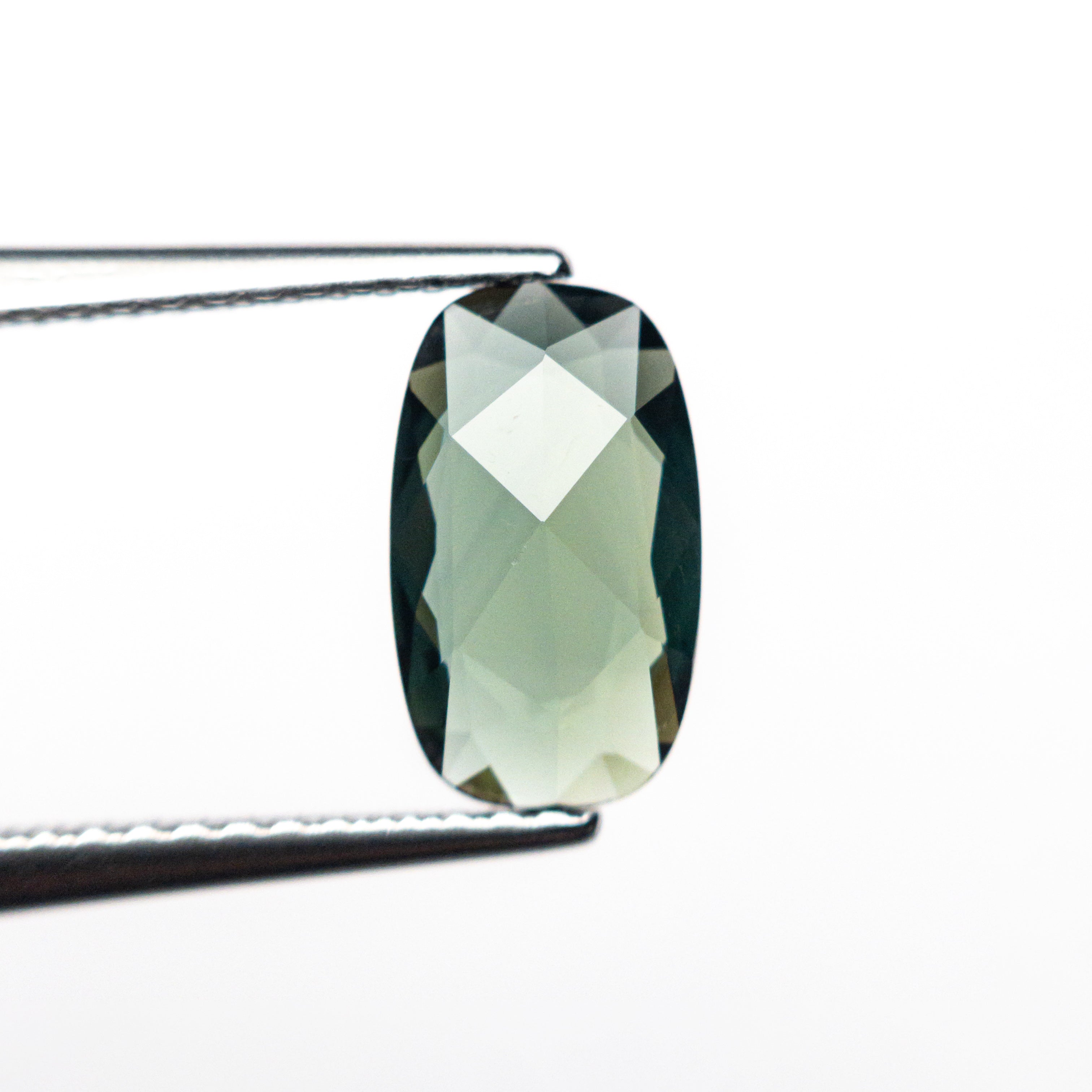 RETURNING: D14747 Sept 15/2025 1.41ct 9.42x5.62x2.52mm Cushion Rosecut Sapphire 26327-69-Staghead Designs