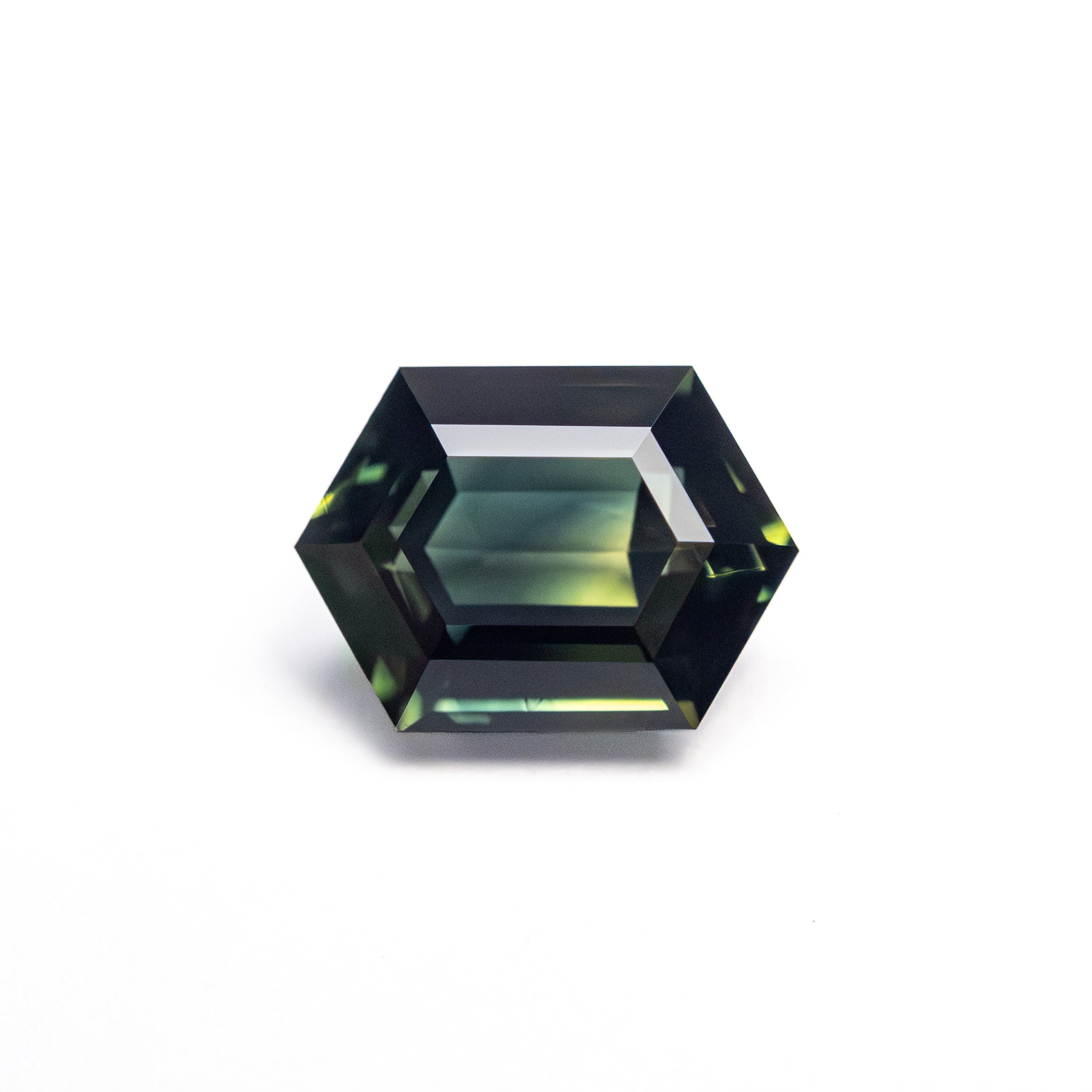 1.44ct 7.72x5.60x3.67mm Hexagon Step Cut Sapphire 26344-01-Staghead Designs