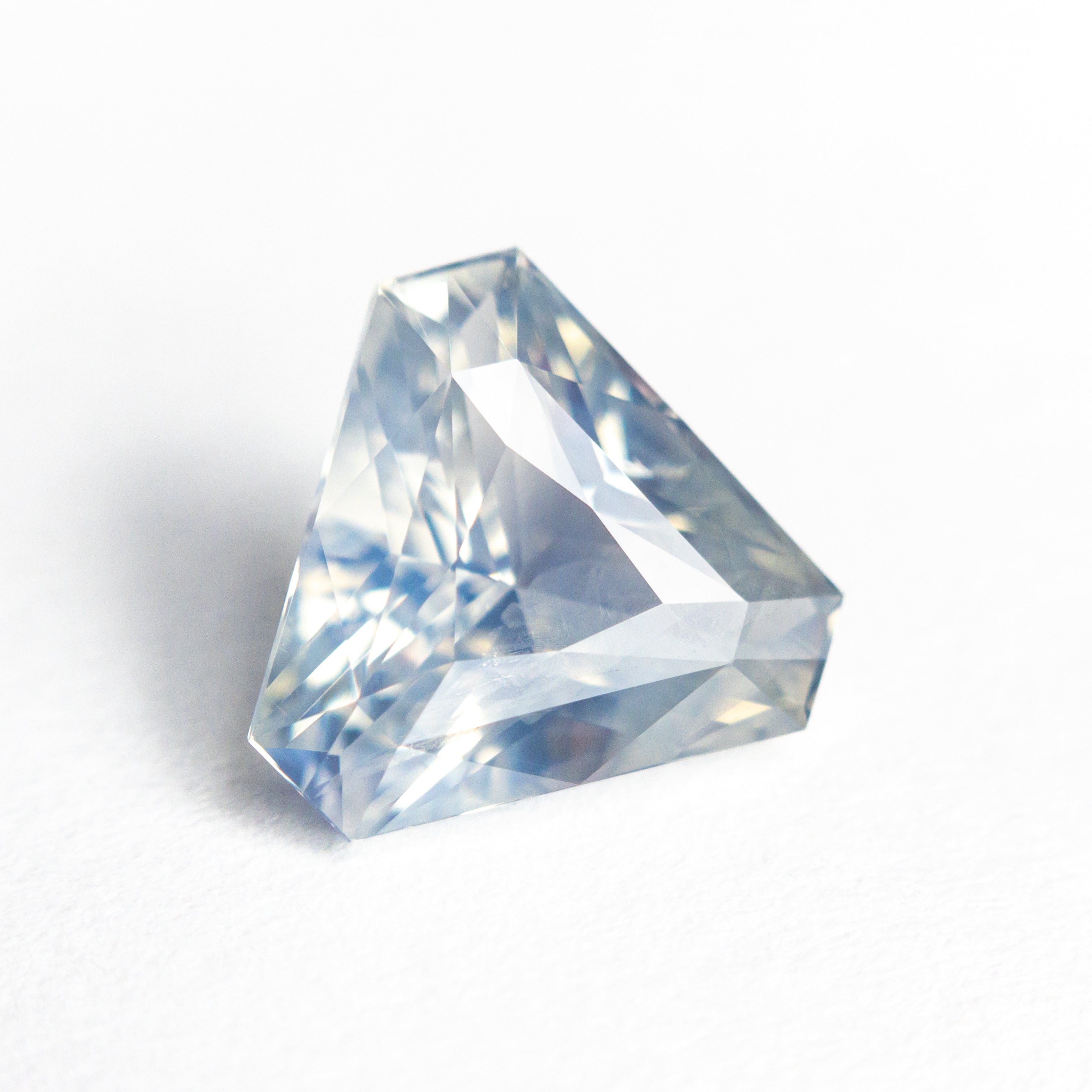 3.53ct 9.46x10.81x5.05mm Cut Corner Triangle Brilliant Sapphire 26387-01-Staghead Designs