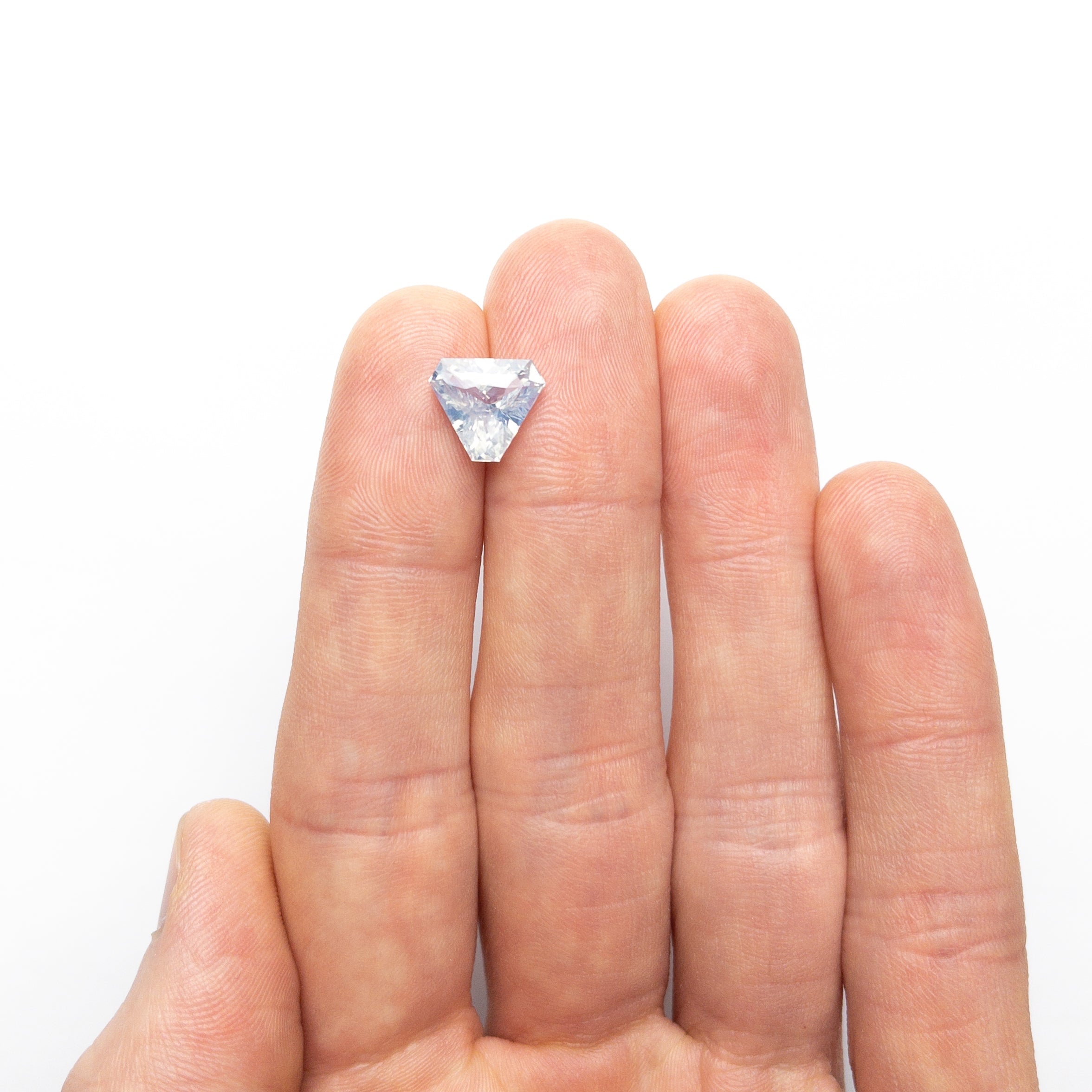 3.53ct 9.46x10.81x5.05mm Cut Corner Triangle Brilliant Sapphire 26387-01-Staghead Designs