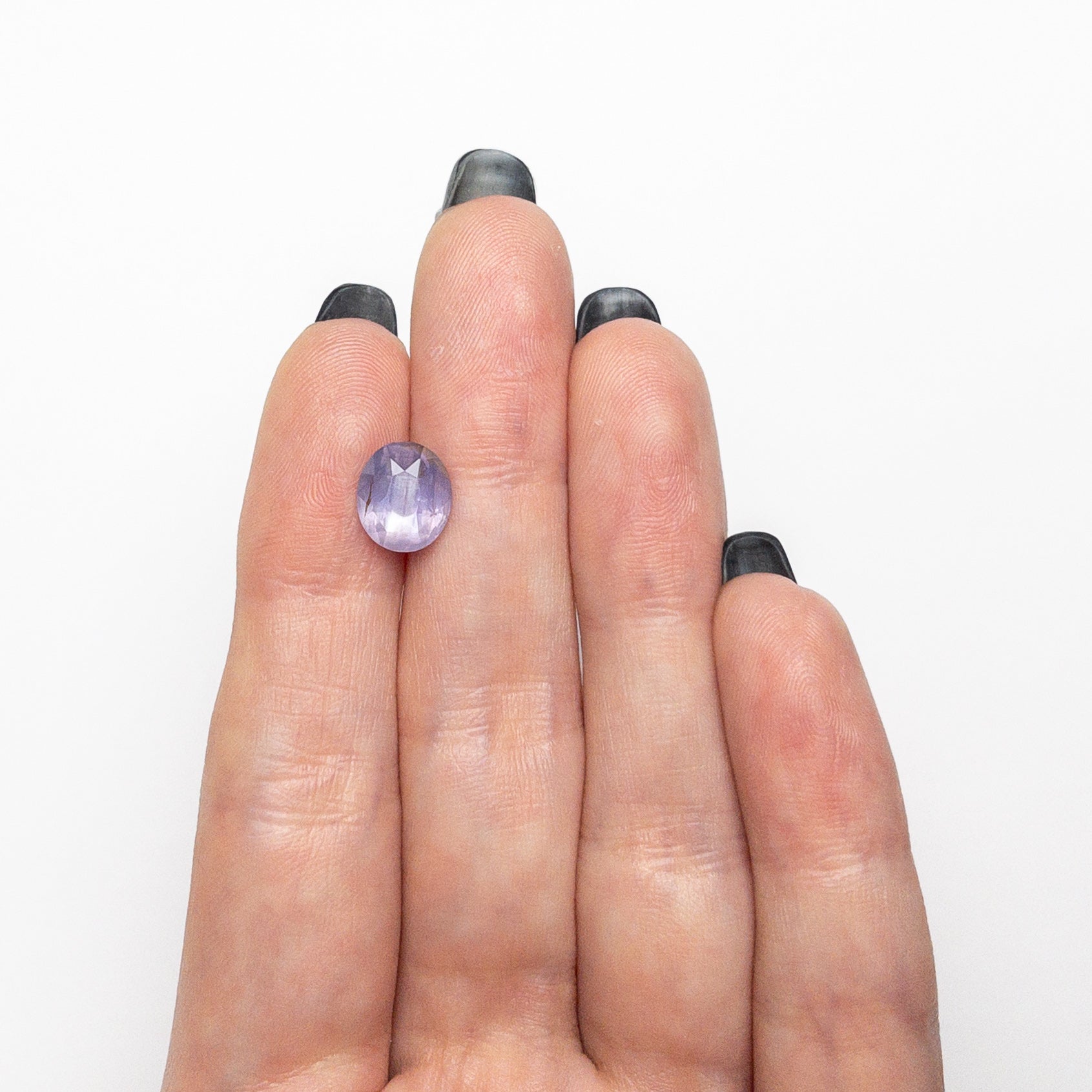 3.59ct 8.99x7.82x5.95mm Oval Brilliant Sapphire 26396-01-Staghead Designs