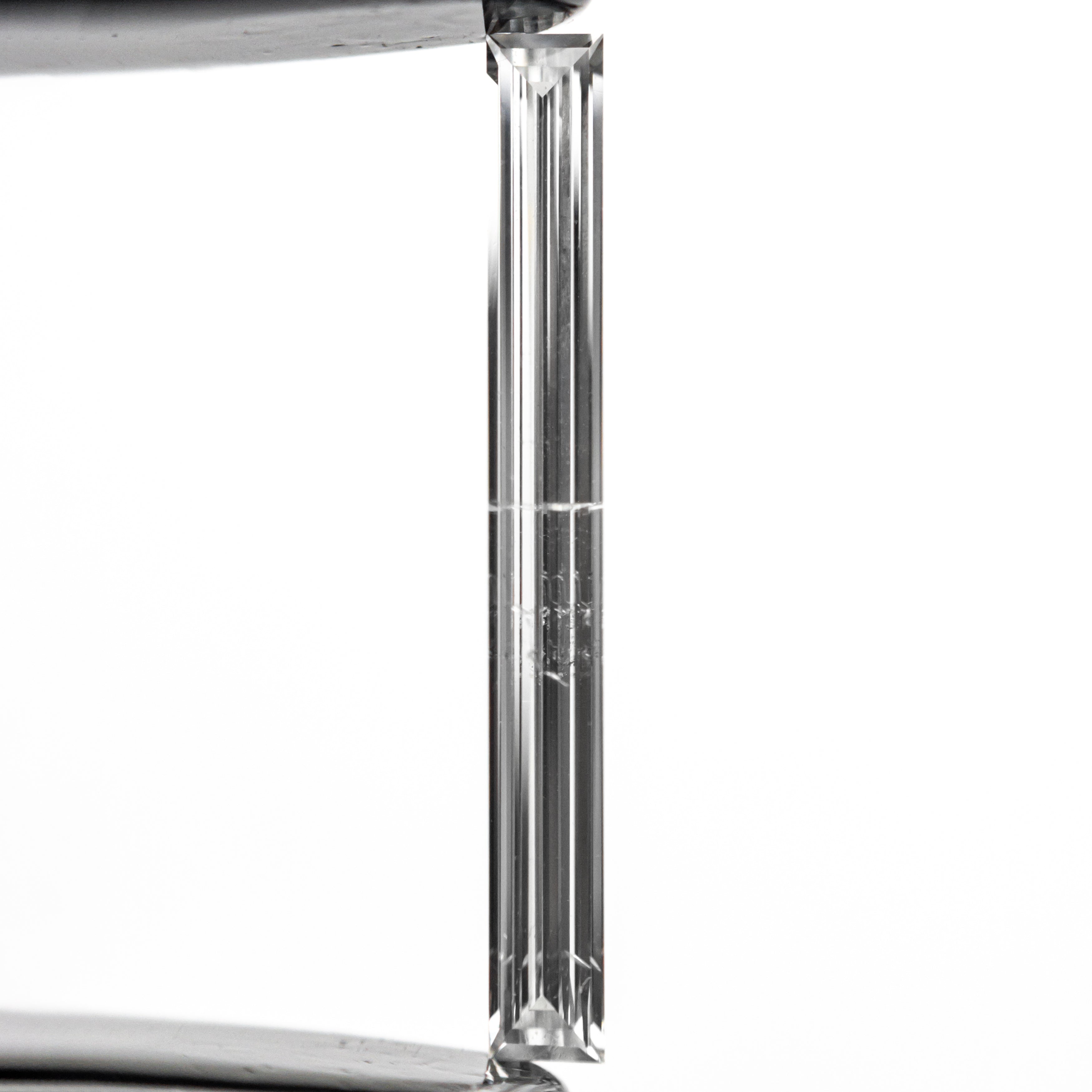 0.52ct 19.44x2.17x1.09mm SI2 E Baguette Step Cut 26545-01-Staghead Designs