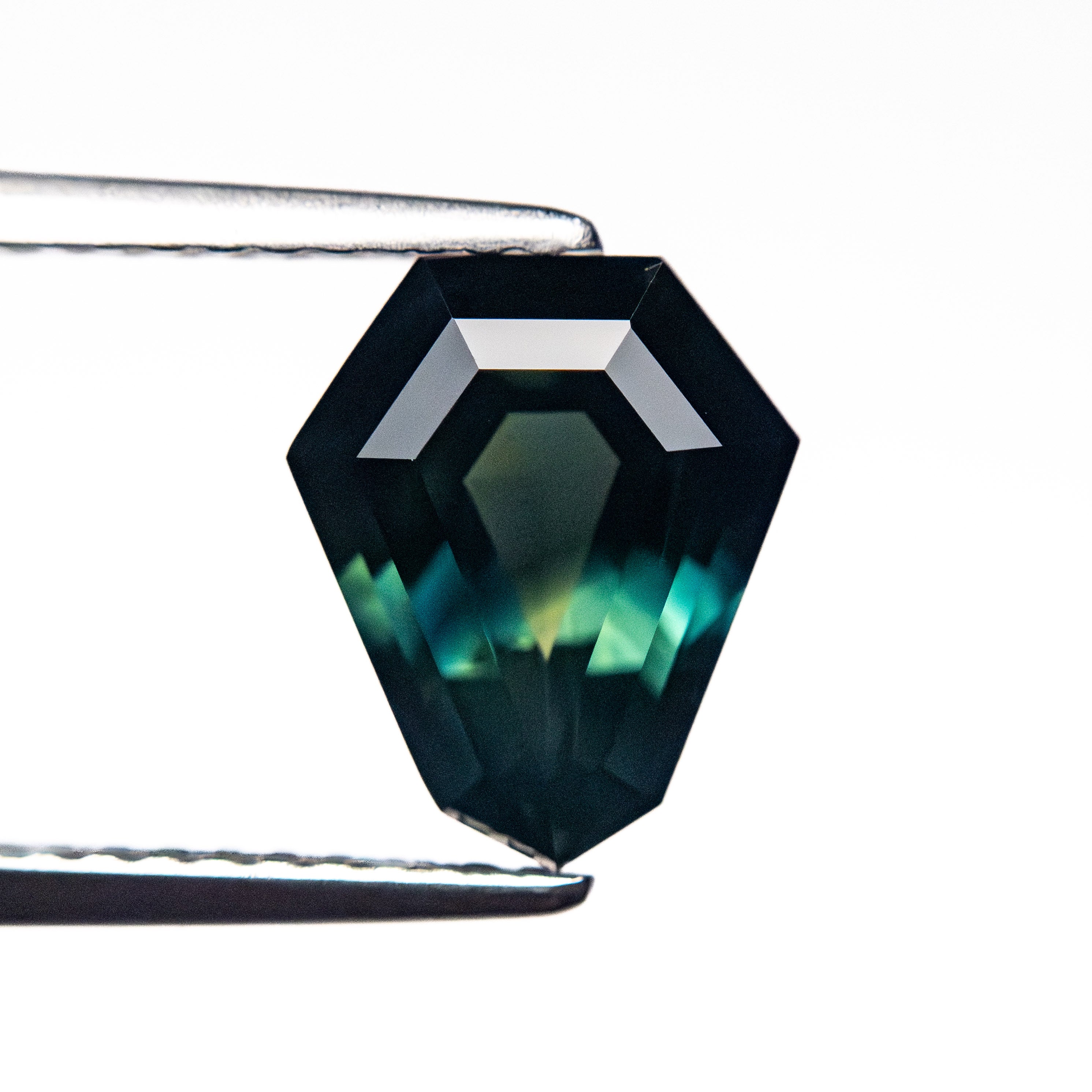 2.19ct 9.29x7.71x4.39mm Shield Step Cut Sapphire 26726-01-Staghead Designs
