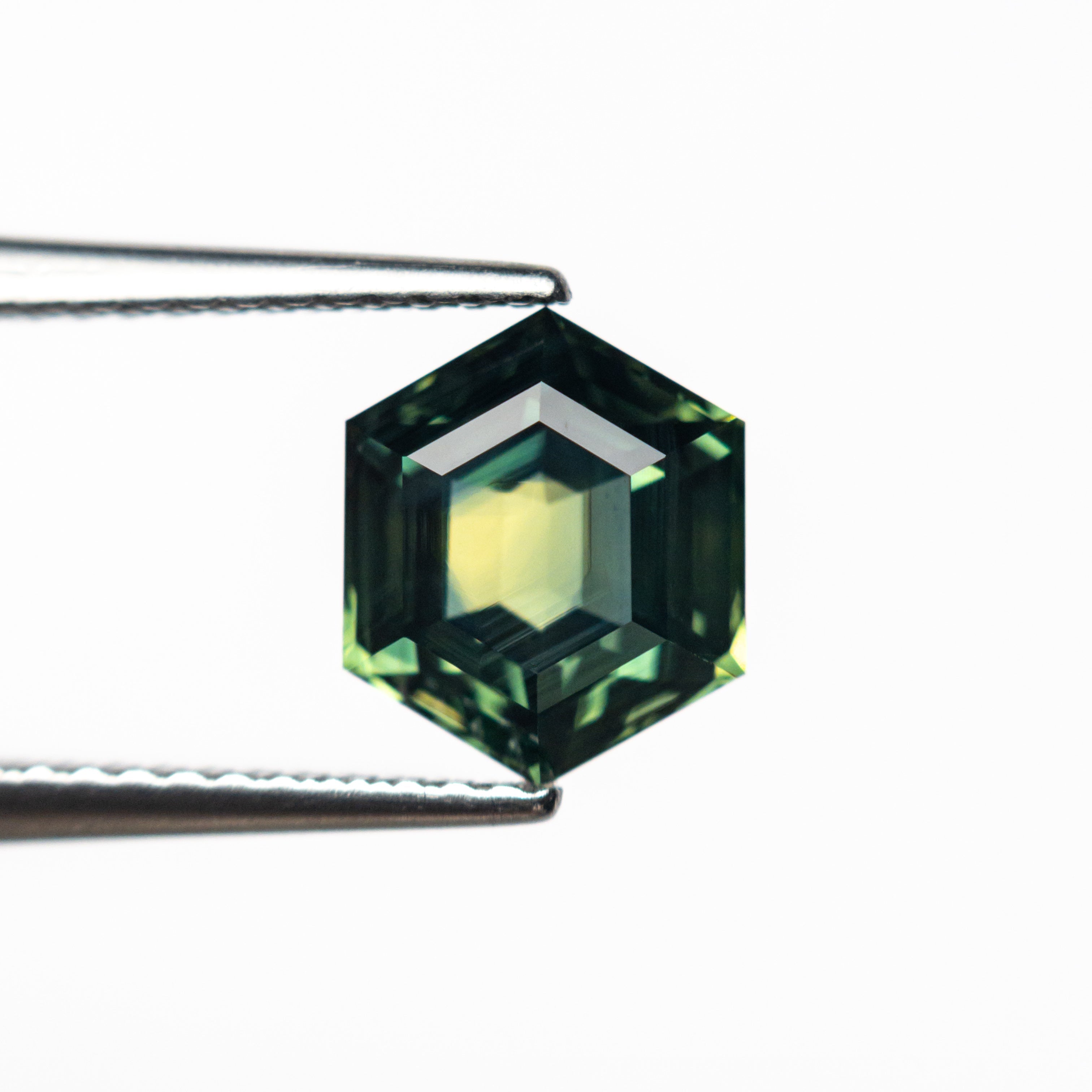 2.29ct 8.38x7.02x4.66m Hexagon Step Cut Sapphire 26729-02-Staghead Designs