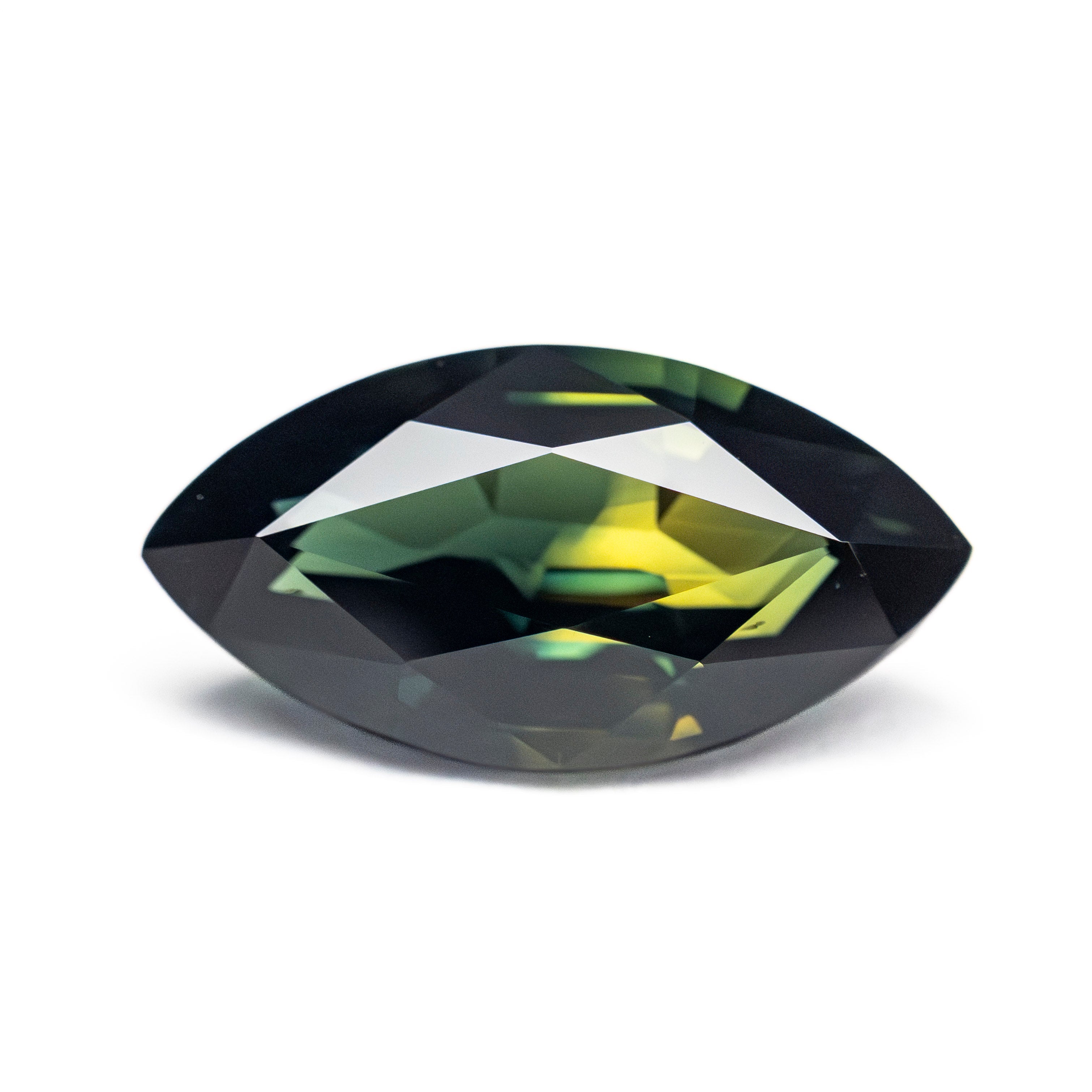 3.04ct 13.07x6.81x4.61mm Marquise Brilliant Sapphire 27137-02-Staghead Designs