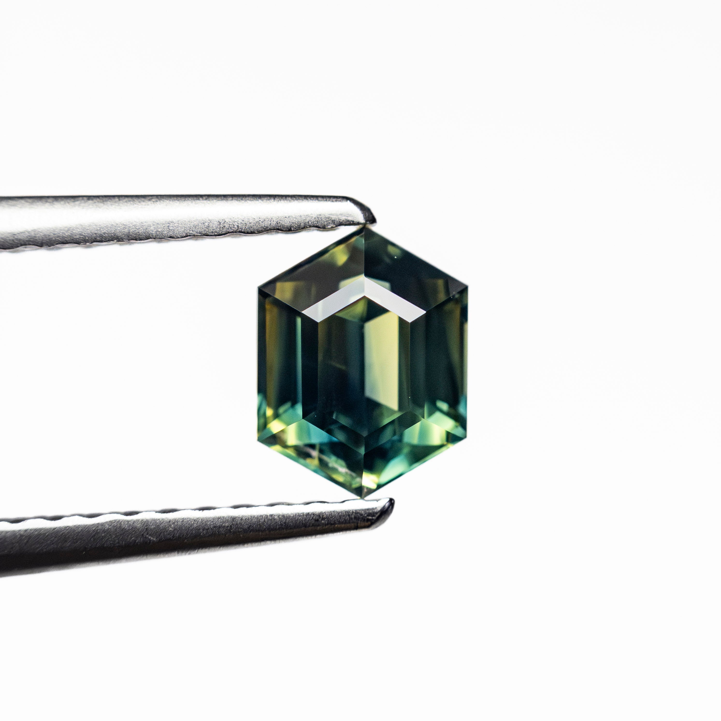0.97ct 6.36x4.91x3.67mm Hexagon Step Cut Sapphire 27153-01-Staghead Designs