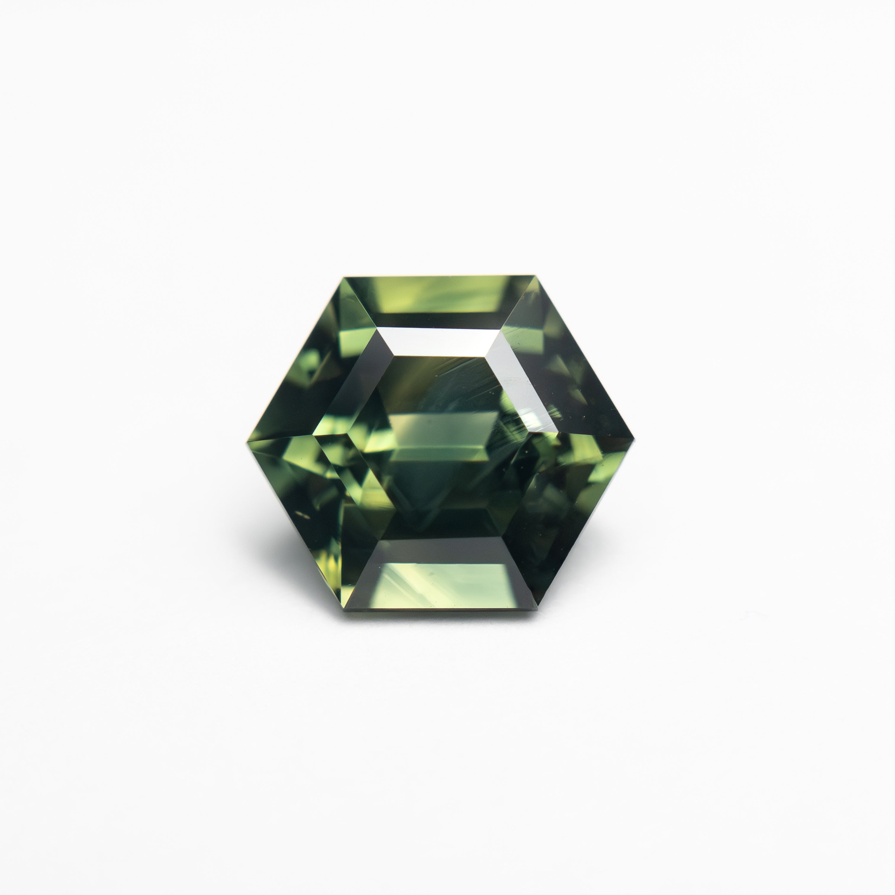 2.21ct 8.35x7.26x4.85mm Hexagon Step Cut Sapphire 27321-01-Staghead Designs