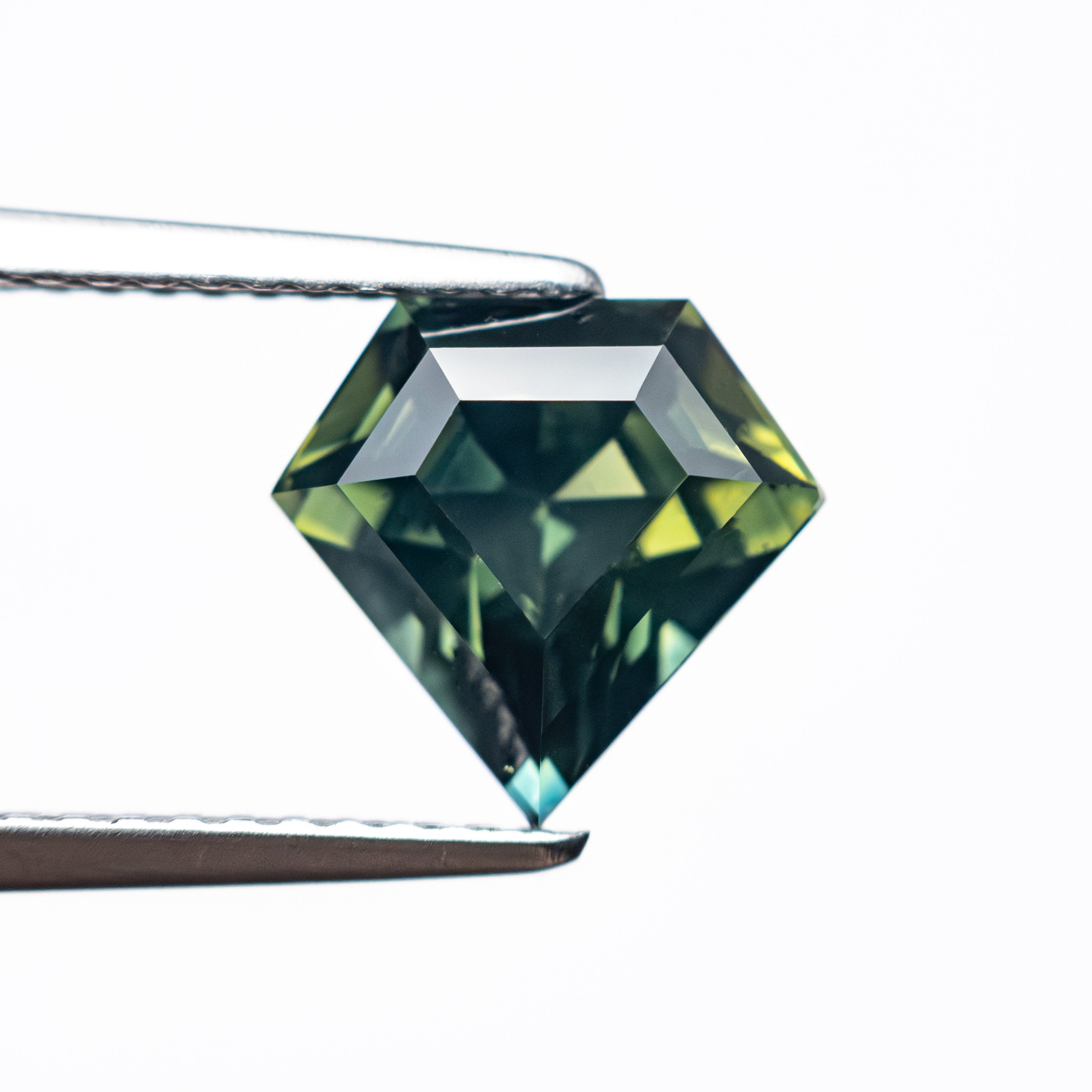 2.99ct 8.66x9.11x6.03mm Shield Step Cut Sapphire 27351-01-Staghead Designs