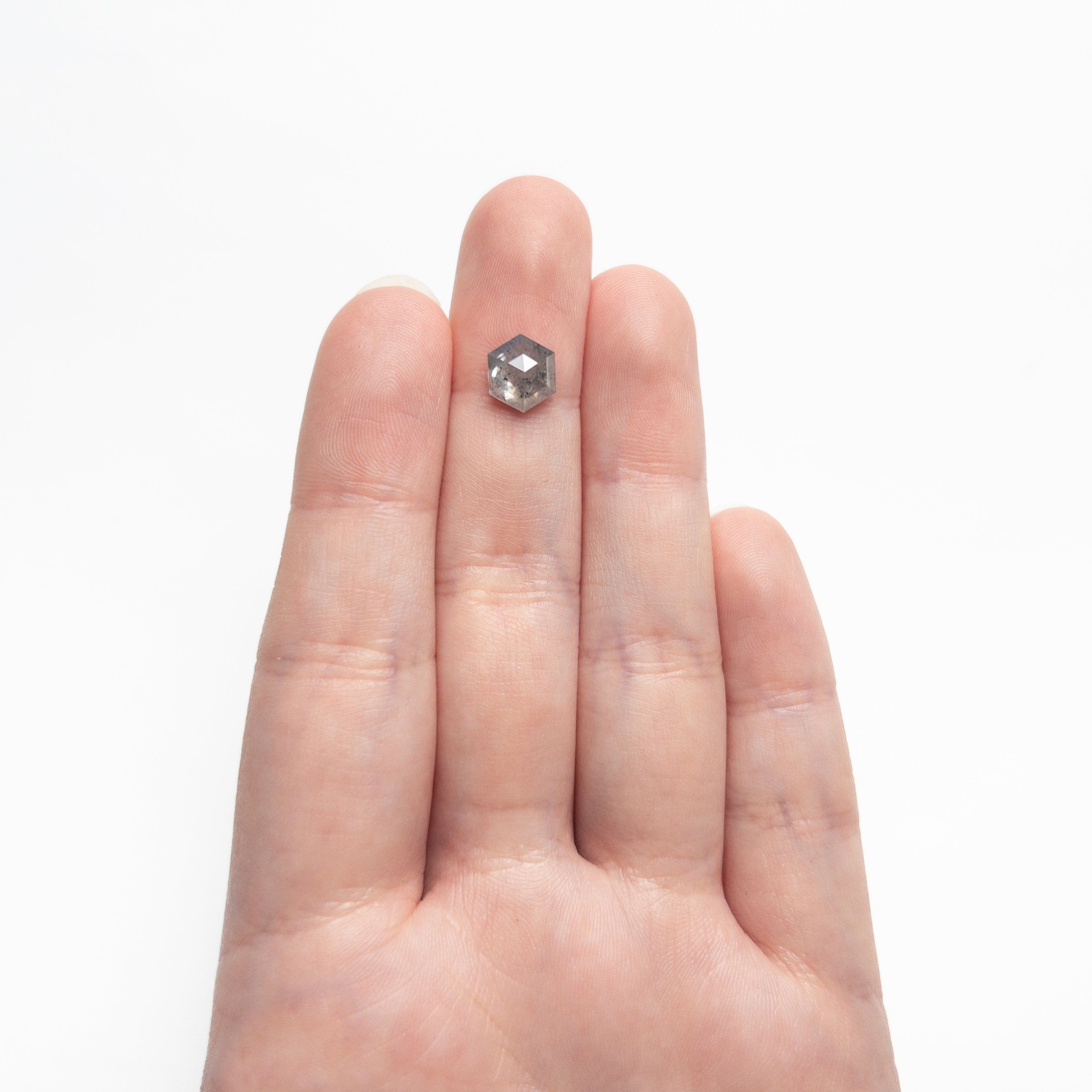 2.11ct 8.53x7.39x4.18mm Hexagon Rosecut 27536-25-Staghead Designs
