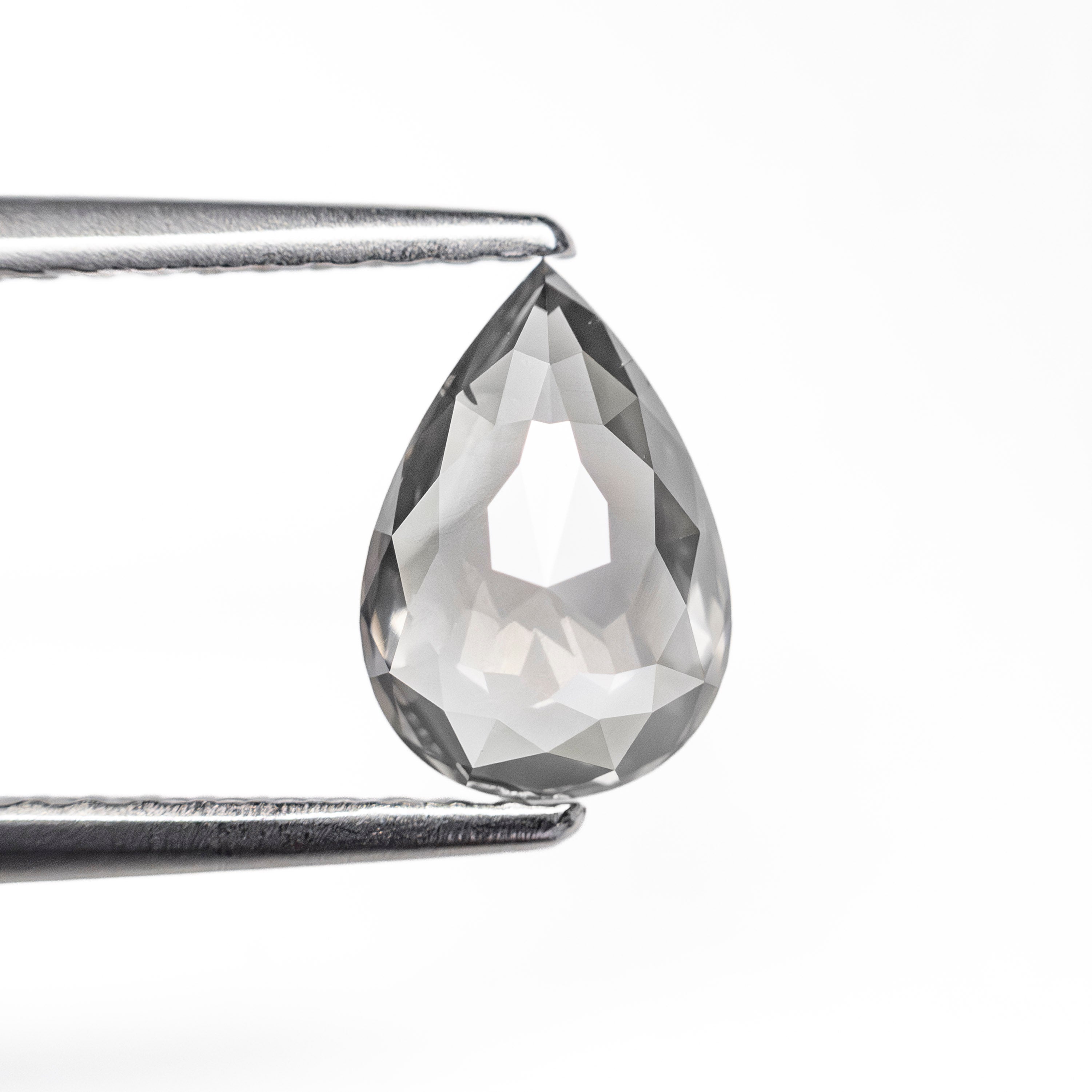 0.96ct 8.30x5.72x2.62mm Fancy Grey Pear Rosecut 27538-36-Staghead Designs