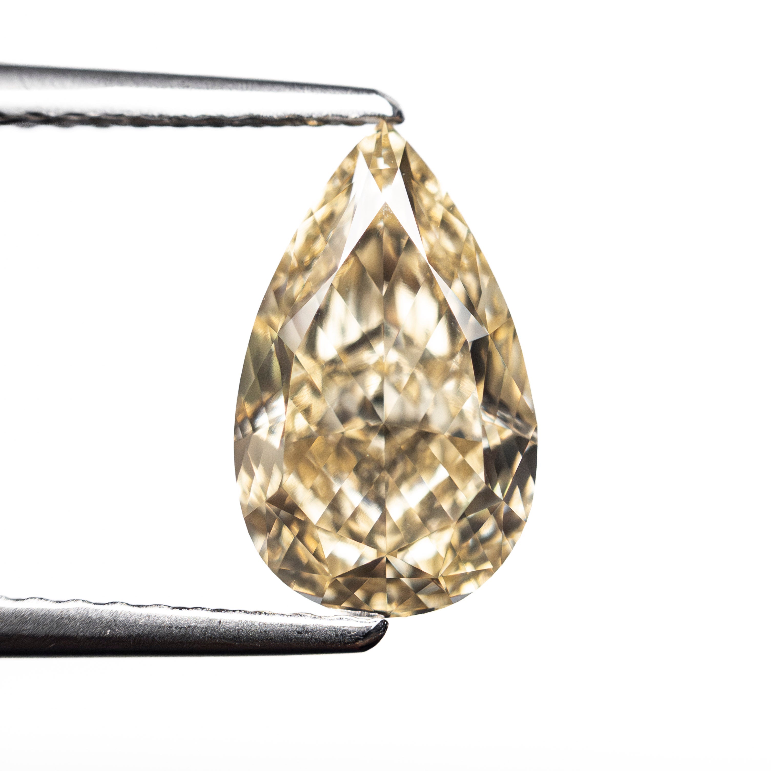 2.23ct 10.76x6.50x4.33mm GIA VVS2 Fancy Brownish Yellow Pear Brilliant 🇨🇦 27709-01-Staghead Designs