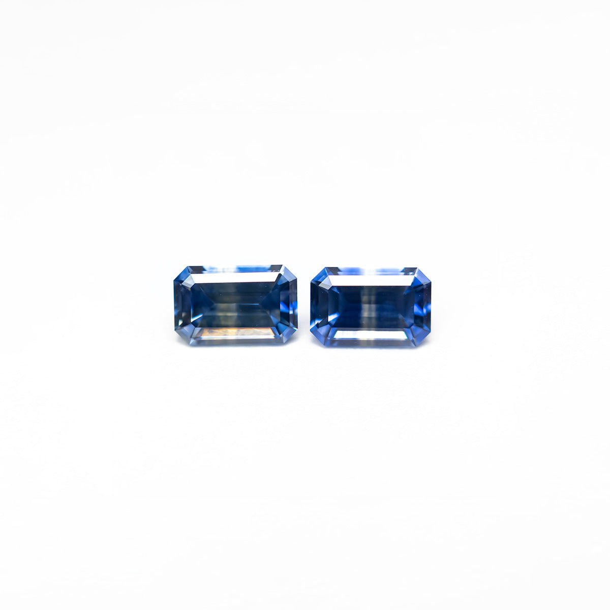 0.95cttw 2pc 5.5x3.5mm Cut Corner Rectangle Step Cut Sapphires 27724-01-Staghead Designs
