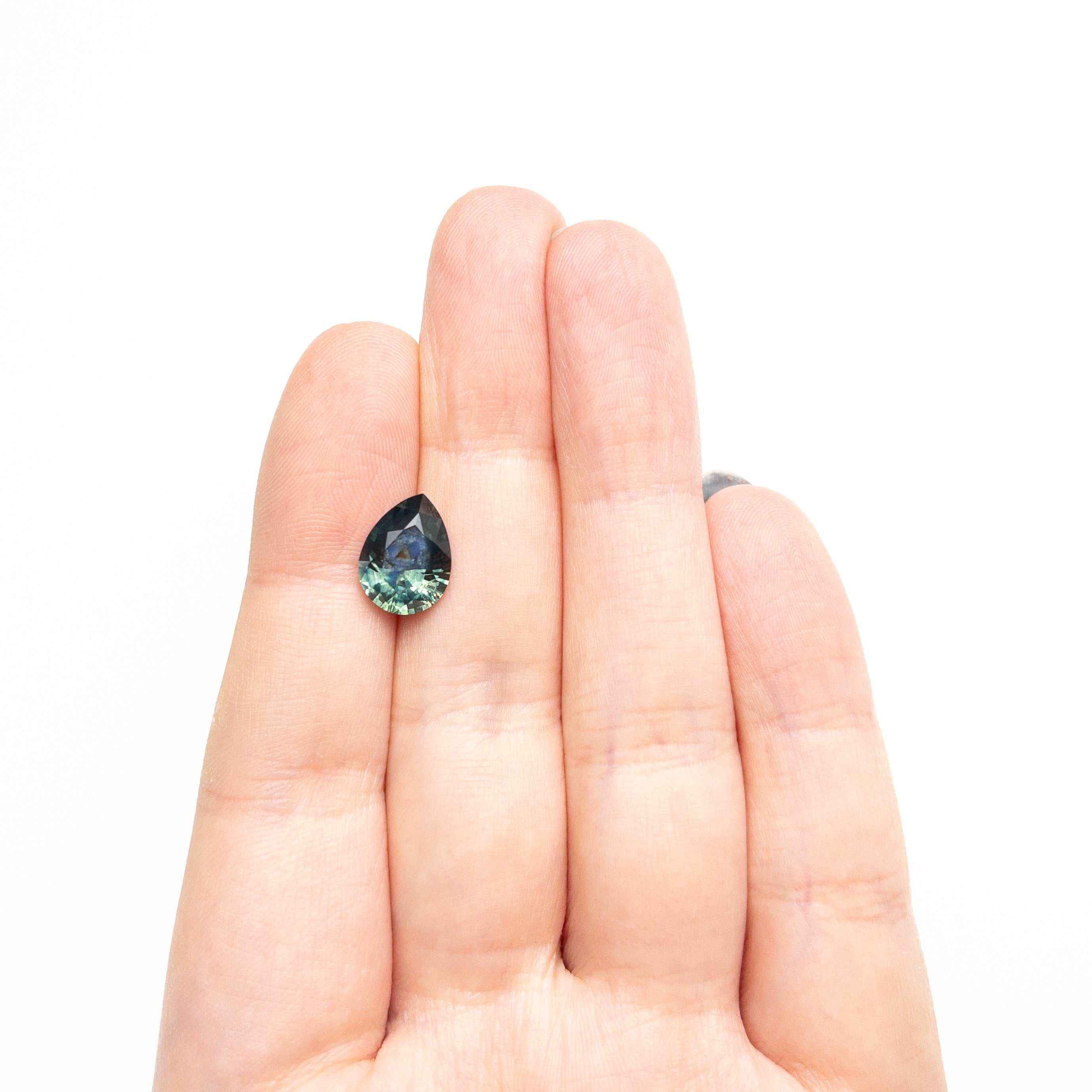 3.95ct 11.57x8.70x5.30mm Pear Brilliant Sapphire 27732-01-Staghead Designs