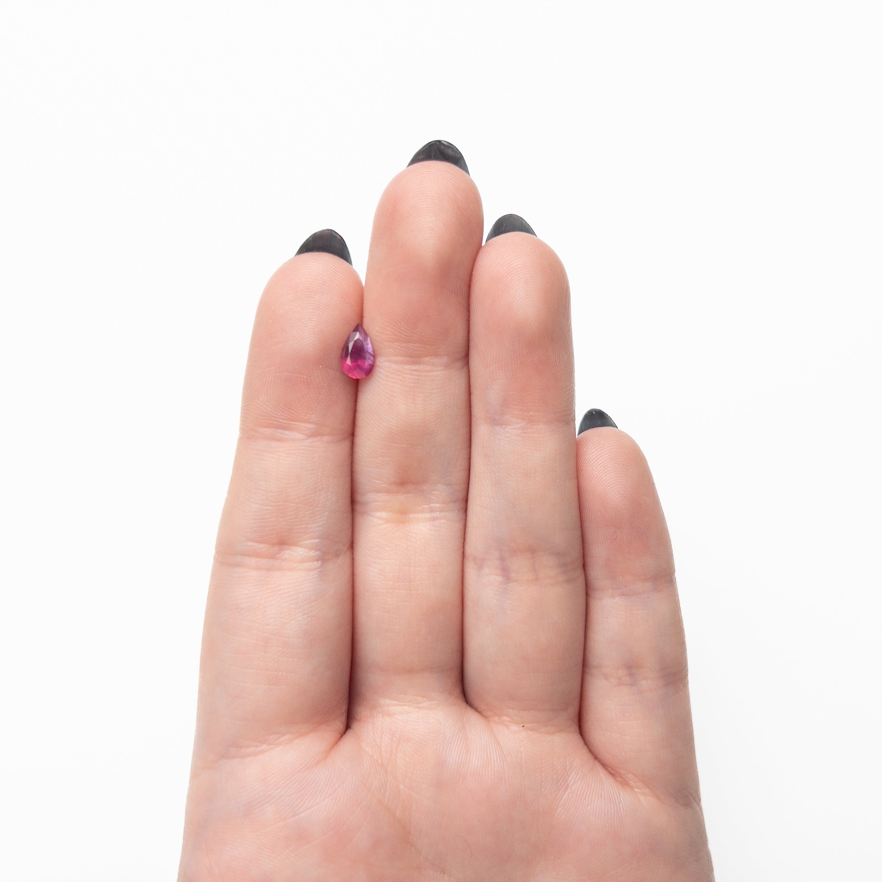 0.79ct 7.59x4.58x3.26mm Pear Brilliant Ruby 27956-24-Staghead Designs