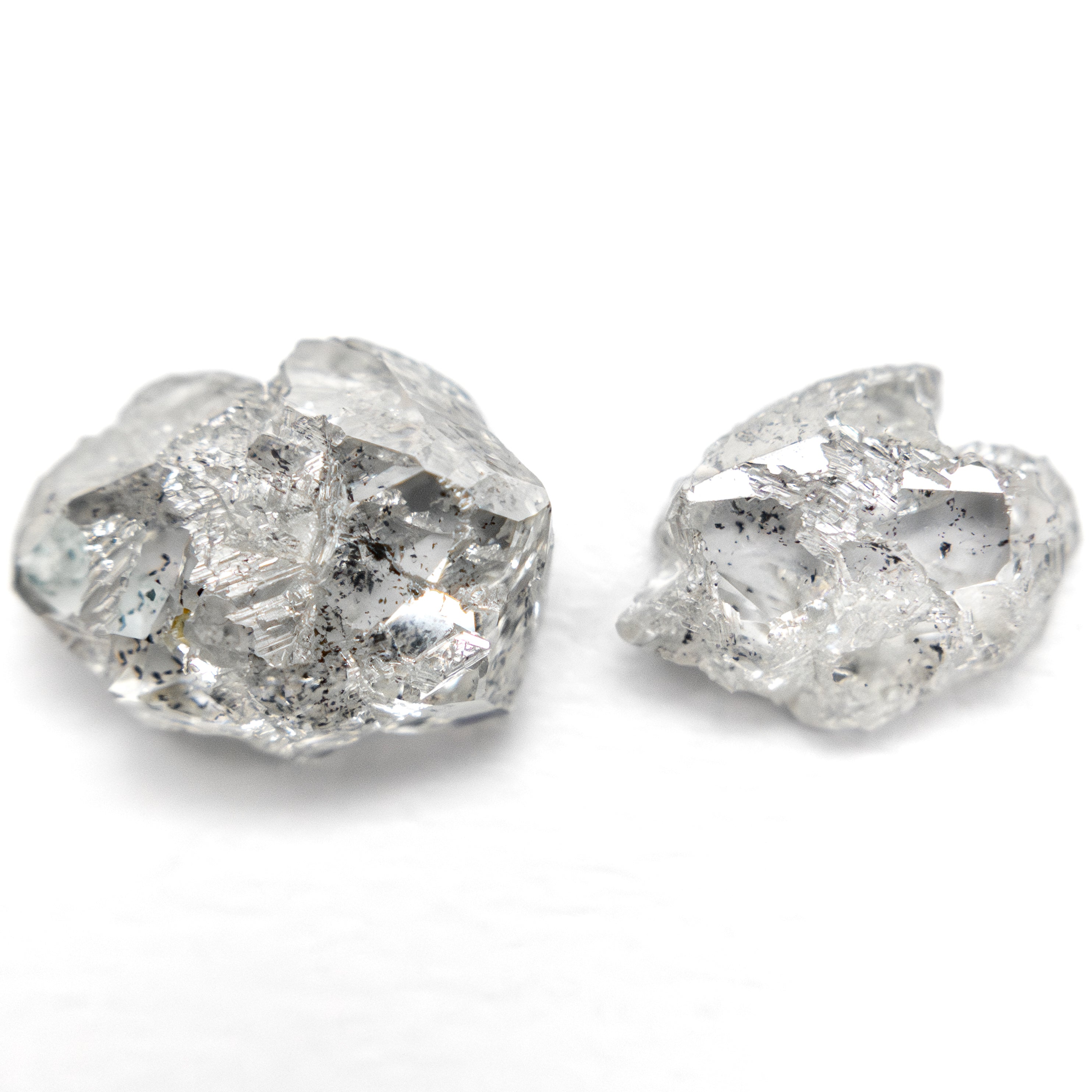 3.24cttw 2pc 9.35x7.33x3.75mm 8.11x5.86x2.38mm Polished Raw Diamond Matching Pair 🇨🇦 27980-01