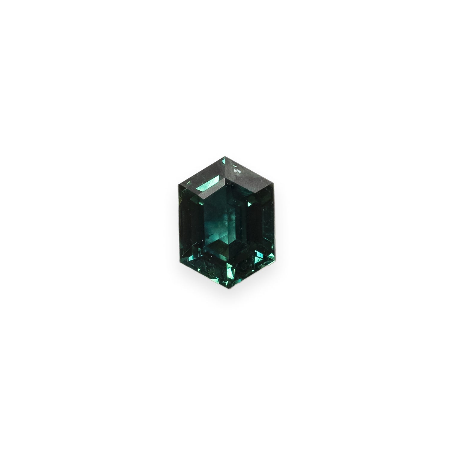 2.01ct 8.25x5.99x4.47mm ELONGATED HEXAGON GREEN AUSTRALIAN SAPPHIRE