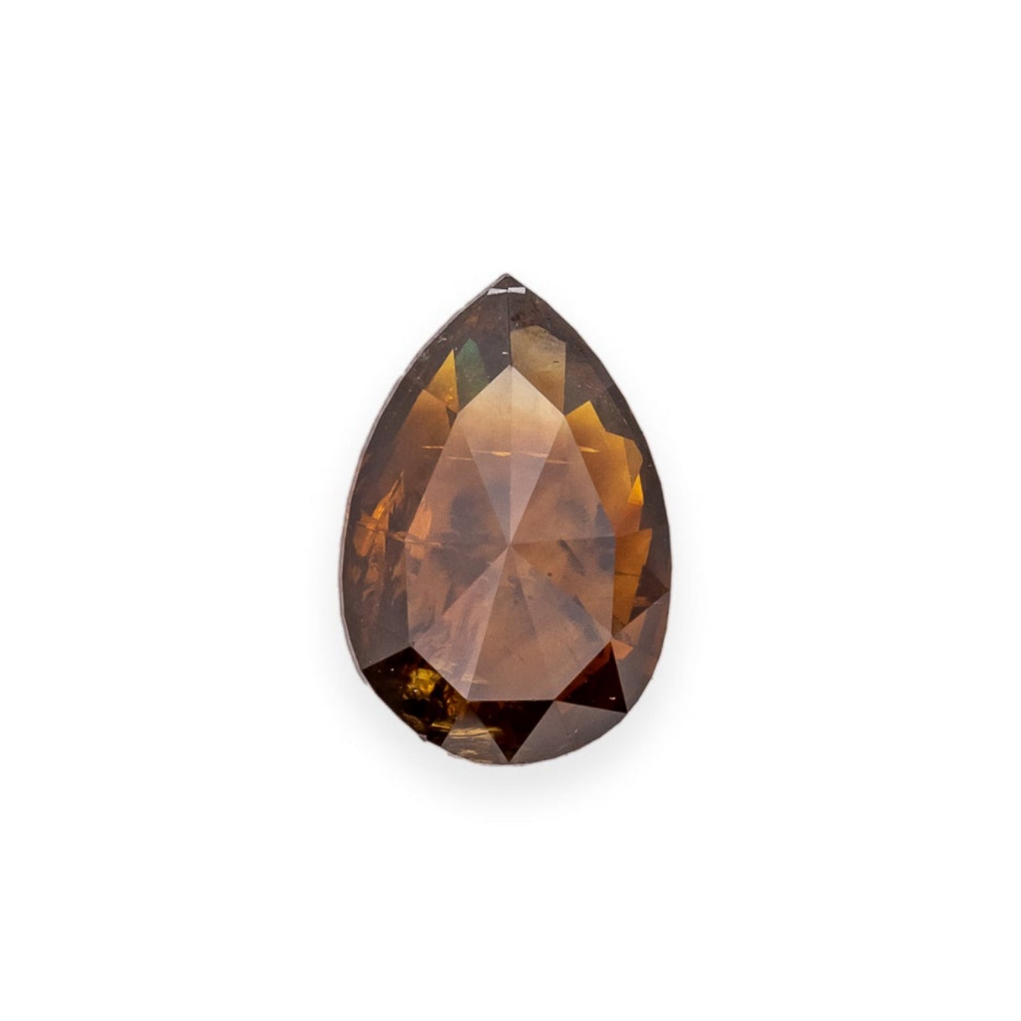 2.14ct 9.98x3.04mm PEAR DOUBLE CUT SALT & PEPPER DIAMOND-1