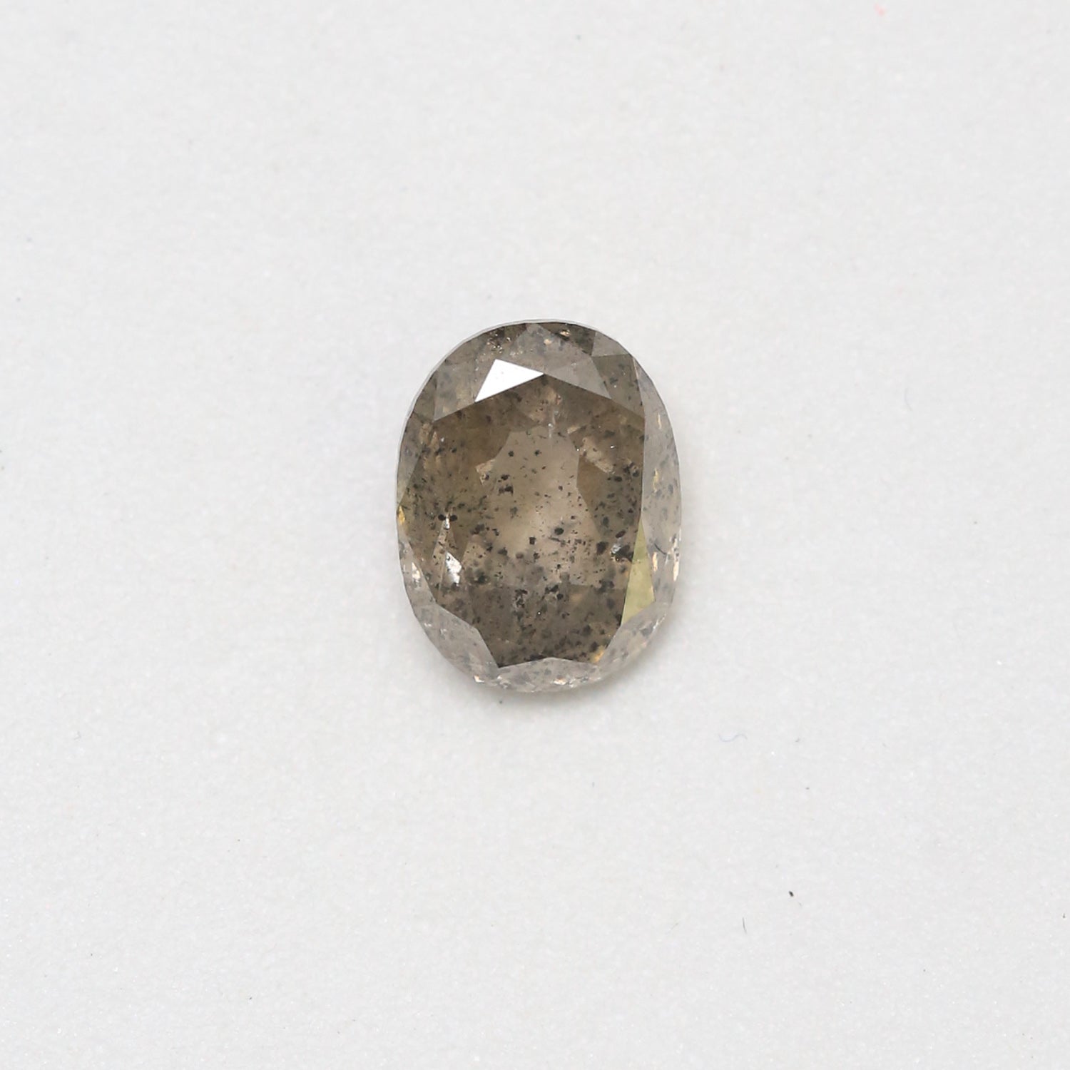 2.17ct 8.83x6.73x3.94mm OVAL DOUBLE CUT SALT & PEPPER DIAMOND-1