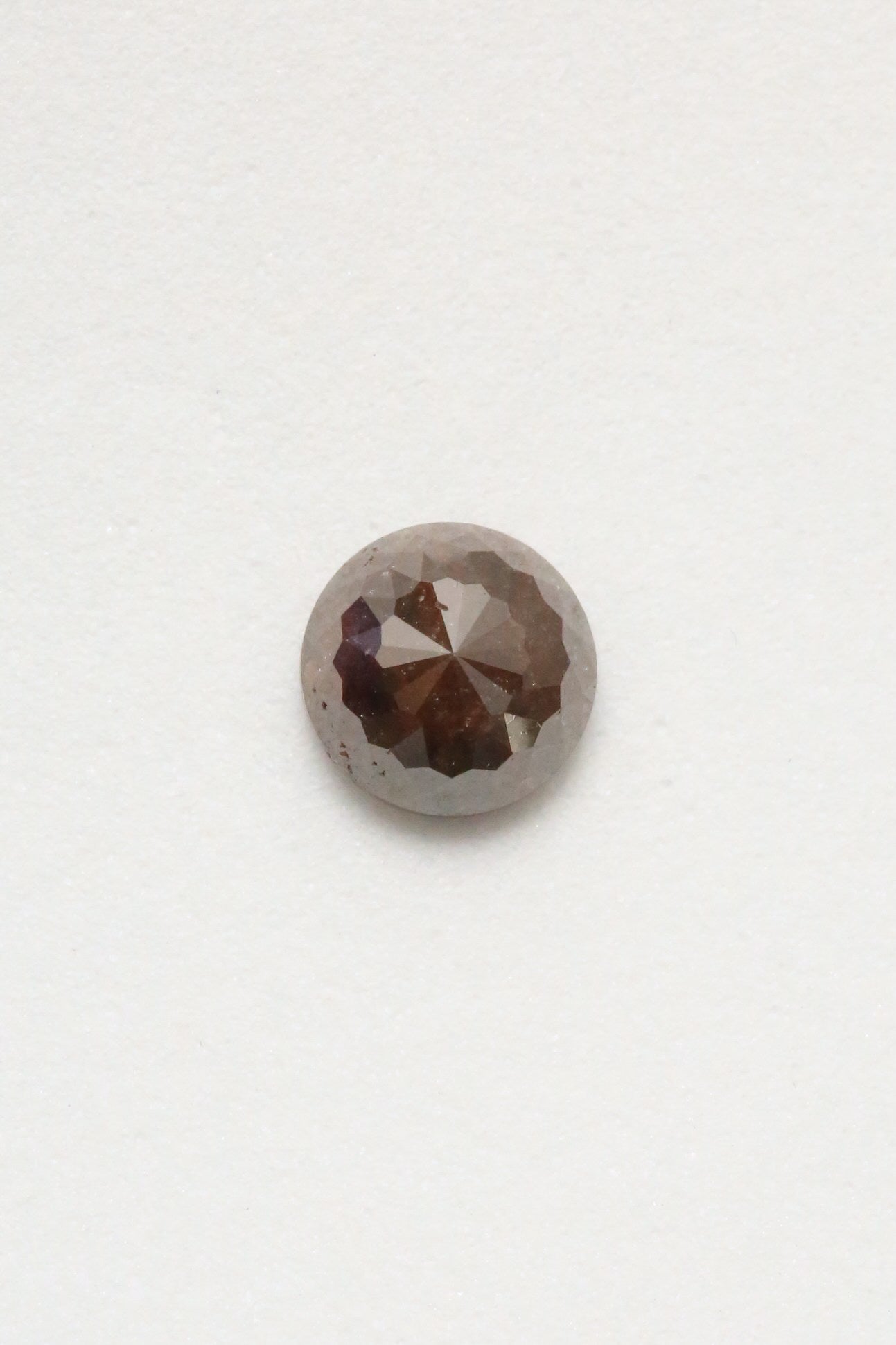 2.67ct 8.00 X 4.82mm Double Cut Round Salt & Pepper Diamond