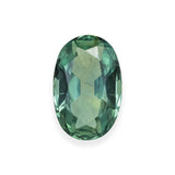 1.85ct 9.1x6.0x3.4mm OVAL BRILLIANT CUT COLOR-CHANGE GREEN MONTANA SAPPHIRE-Staghead Designs