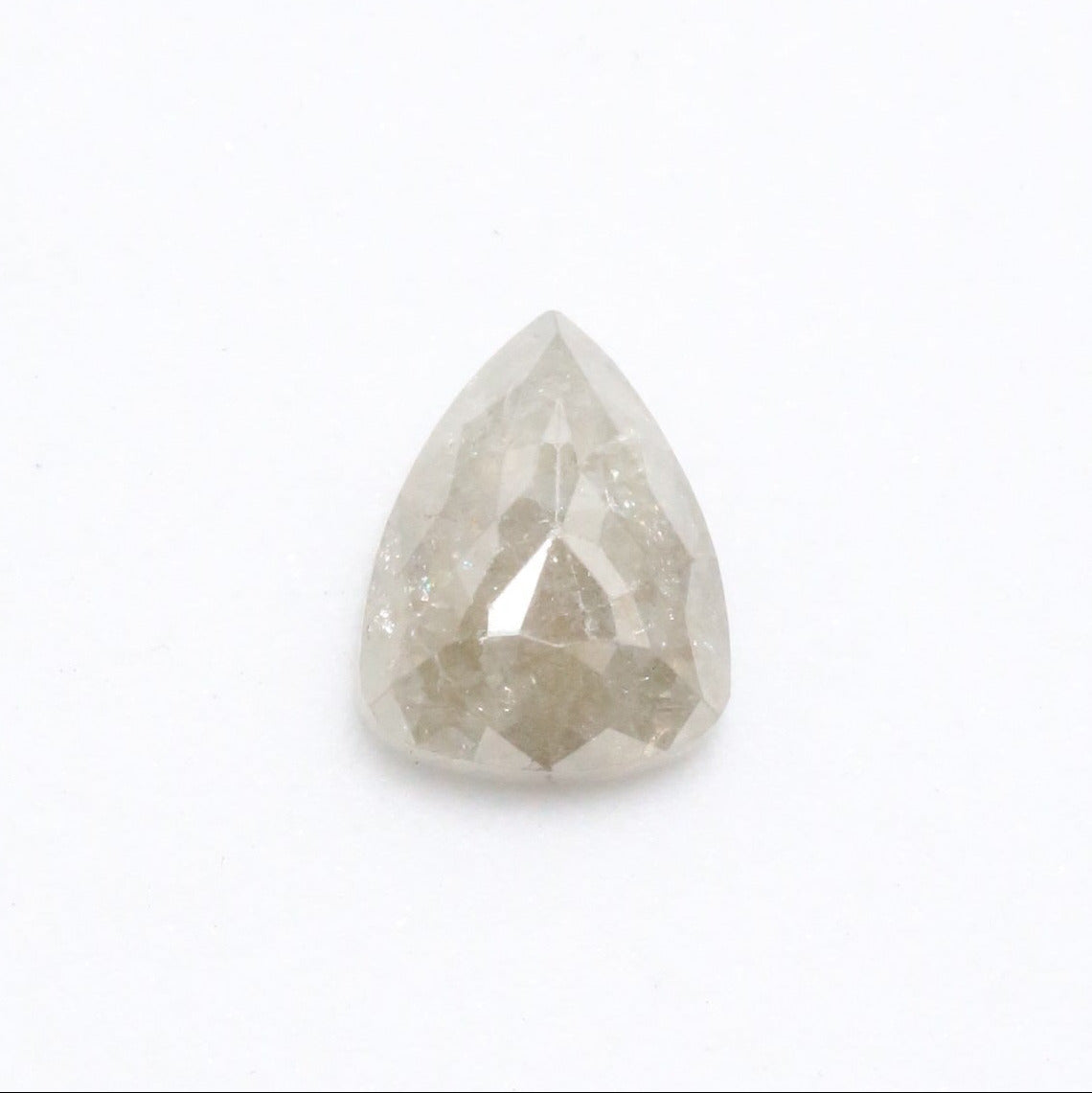 3.02ct 10.12 X 7.93 X 4.09mm Double Cut Pear Salt & Pepper Diamond