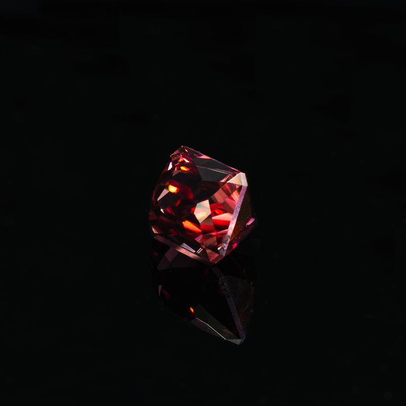 NEW - "TRIXIE" - RECTANGLE REGAL RADIANT CUT PINK ZIRCON-5