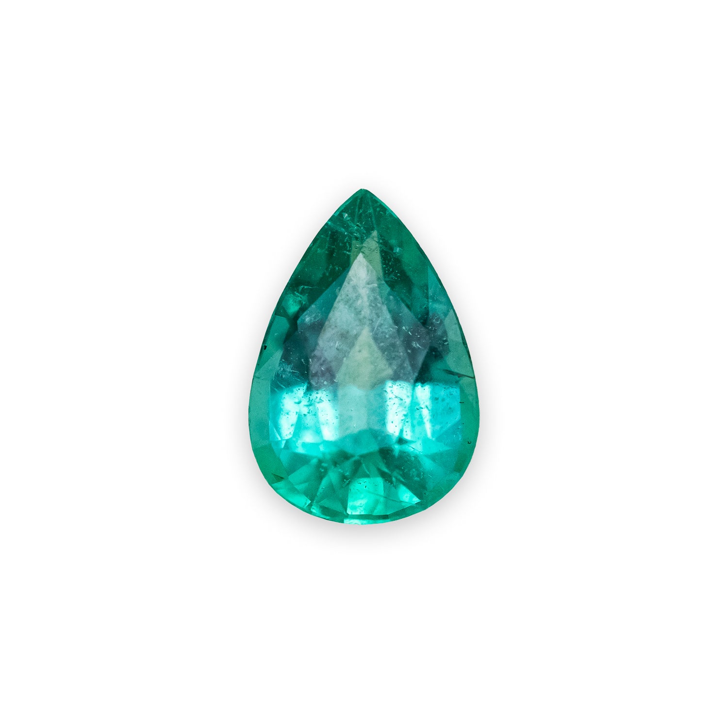 Pear Cut Light Lab-Grown Emerald