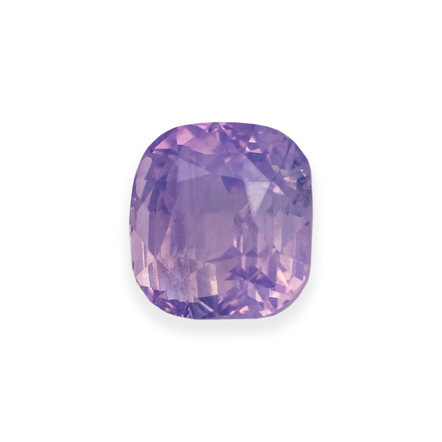 5.17ct UNHEATED CUSHION BRILLIANT CUT PURPLE-PINK SAPPHIRE - SRI LANKA