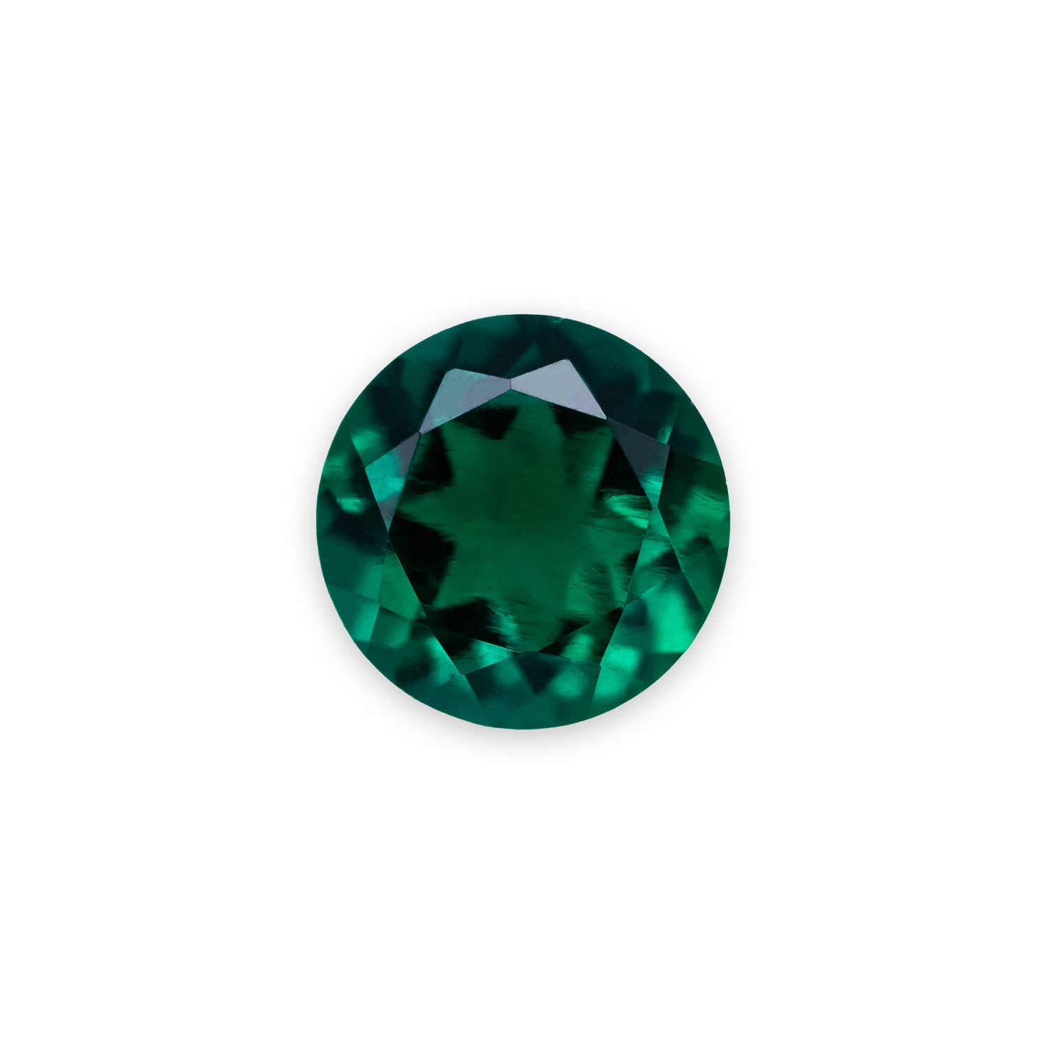 Round Cut Lab-Grown Emerald