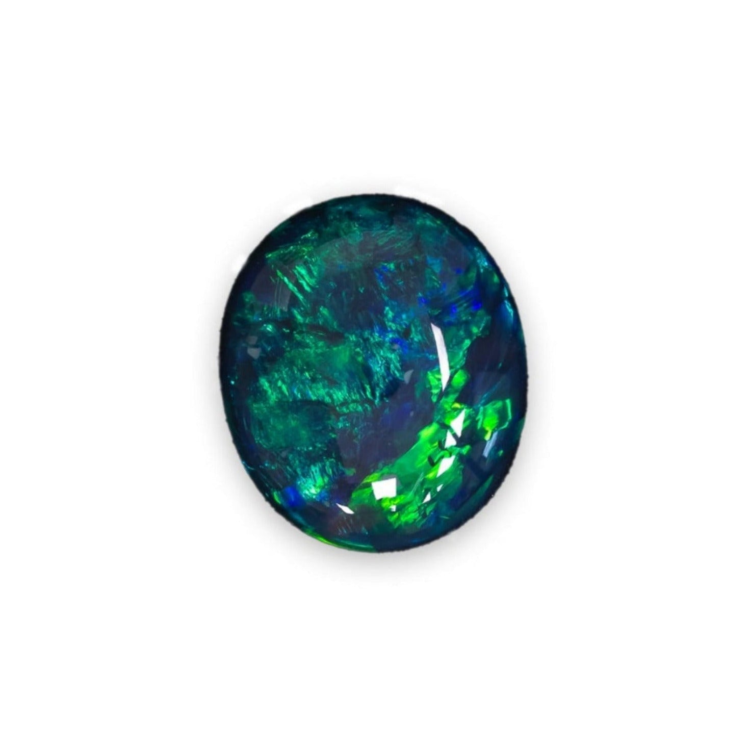 9 x 10.3mm OVAL AUSTRALIAN BLACK OPAL-1