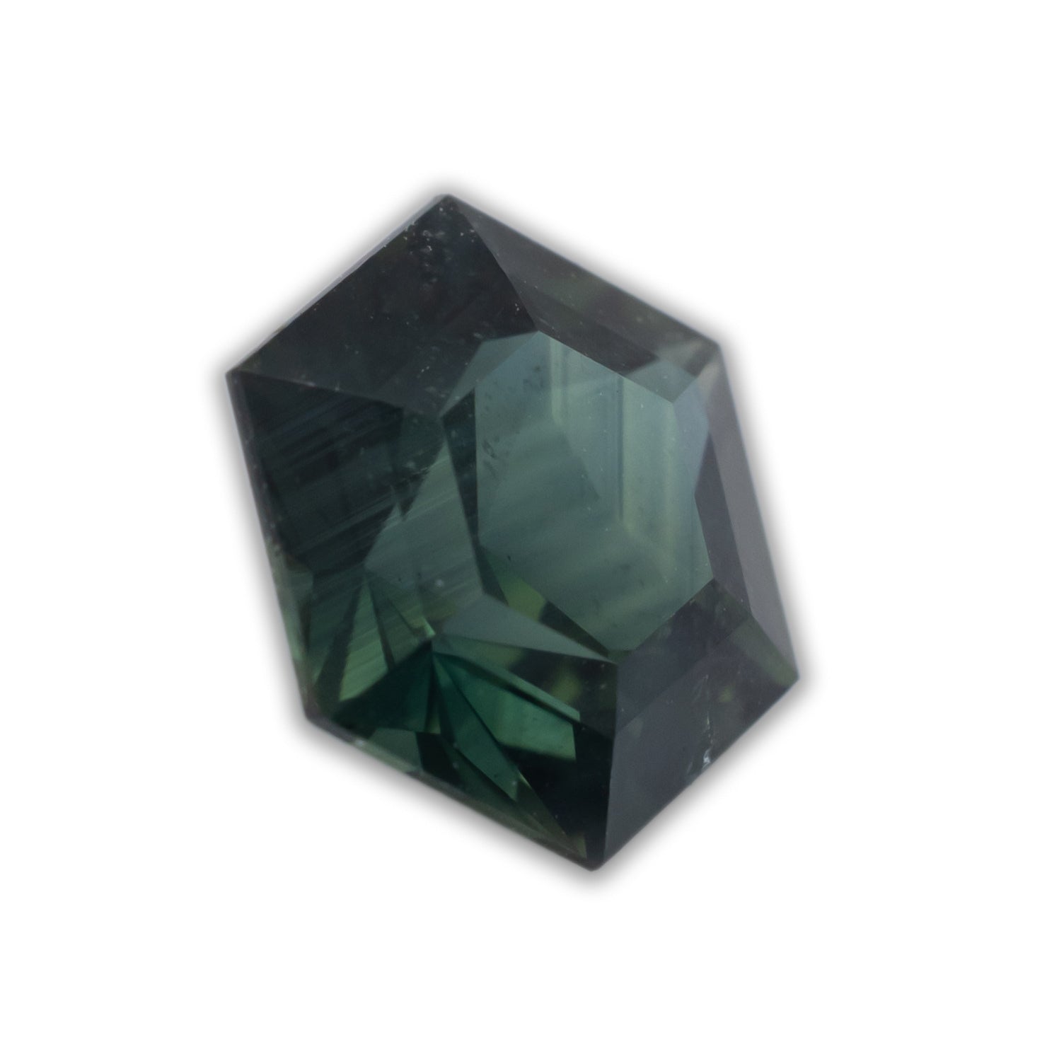 1.13ct 6.14x5.96x3.78mm Hexagon Cut Teal Australian Sapphire
