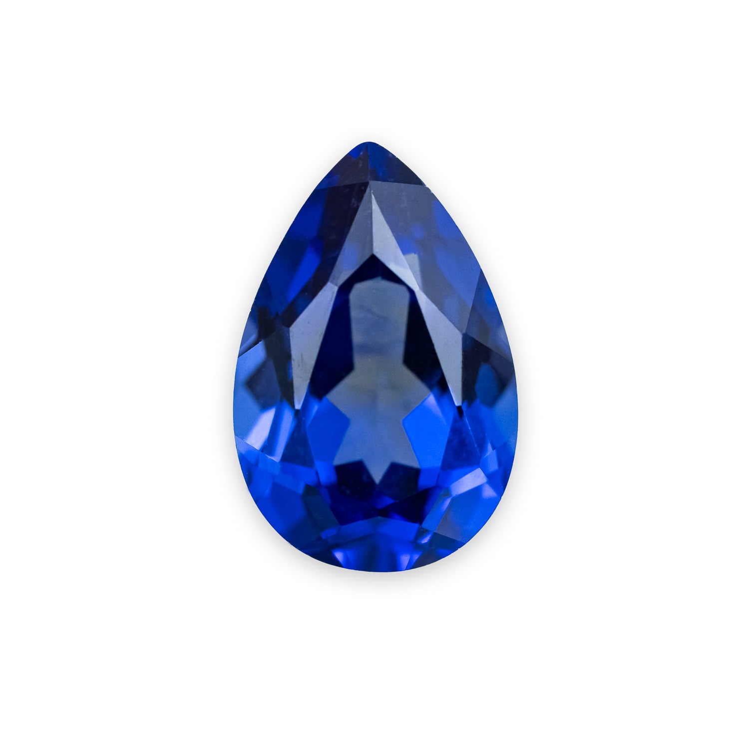 Pear Cut Lab-Grown Sapphire