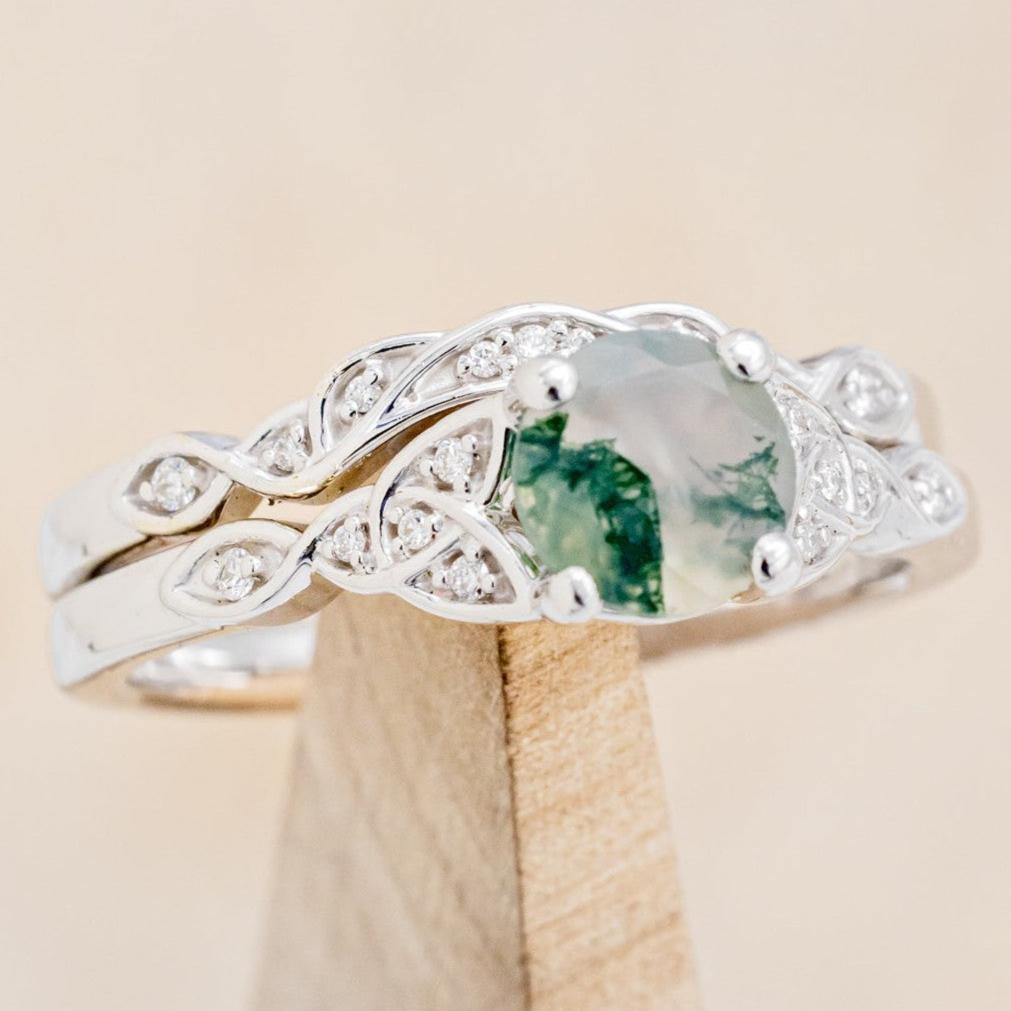 "AIFE" - CELTIC KNOT ROUND ENGAGEMENT RING-3